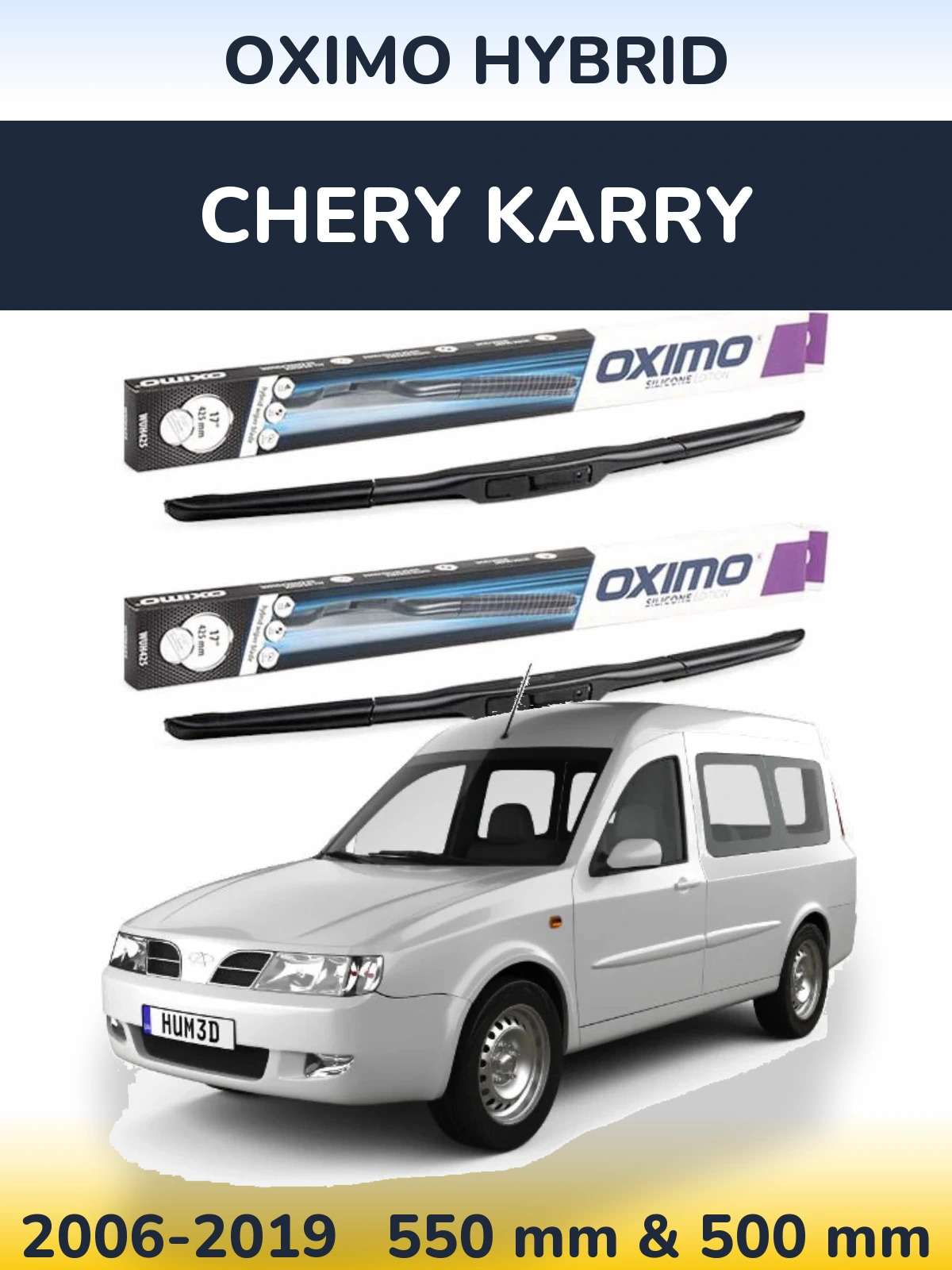 Torkarblad Oximo Hybrid för Chery Karry