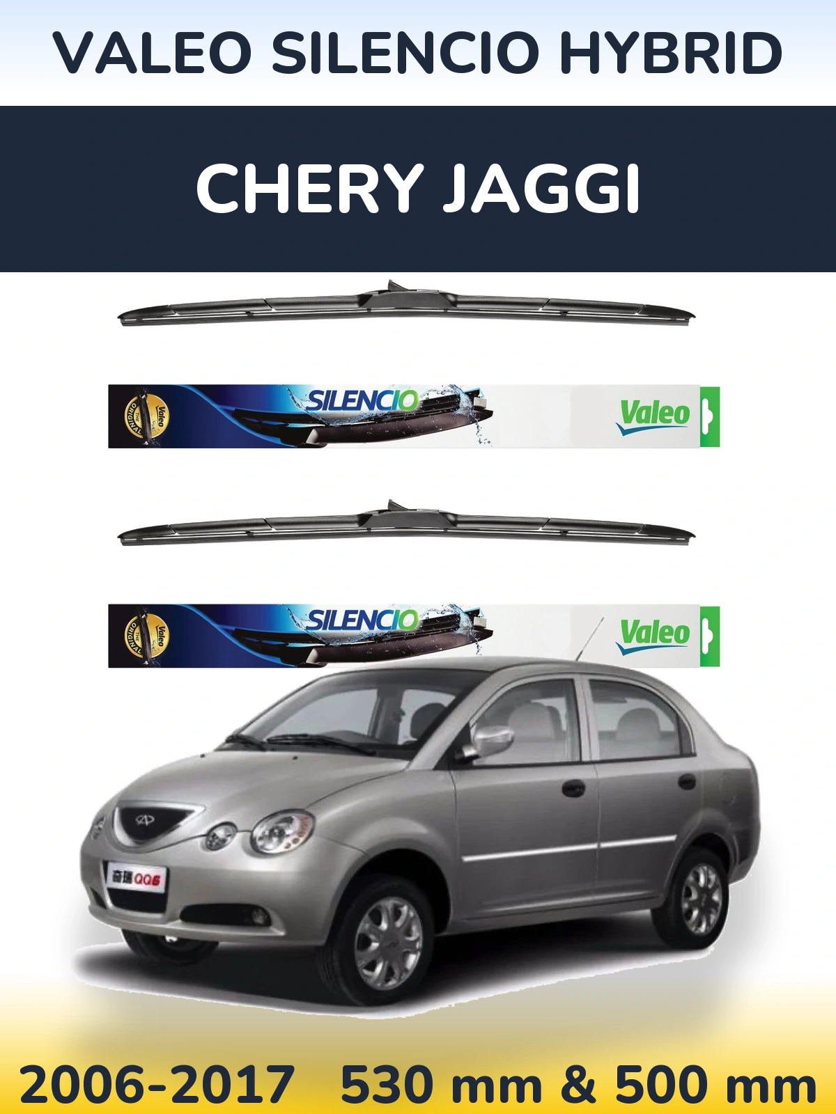 Torkarblad Valeo Silencio Hybrid för Chery Jaggi