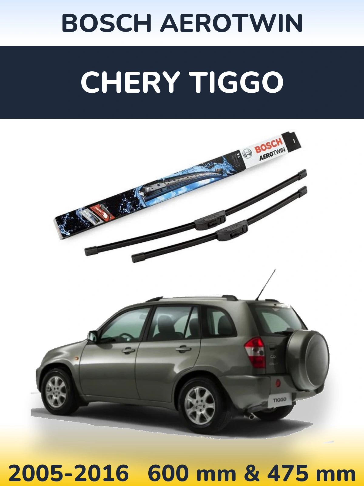 Torkarblad BOSCH AeroTwin för Chery Tiggo