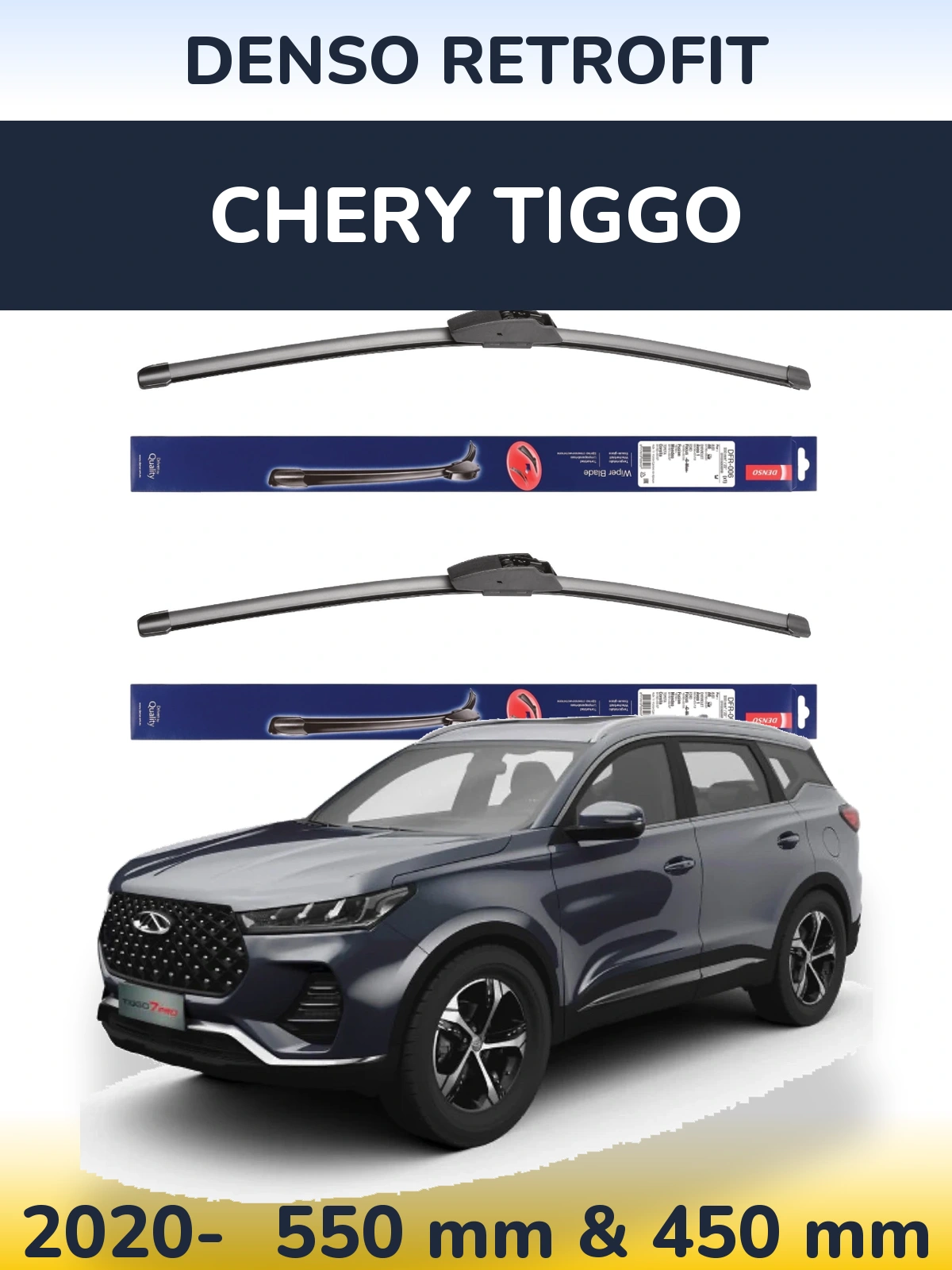 Torkarblad Denso Retrofit för Chery Tiggo
