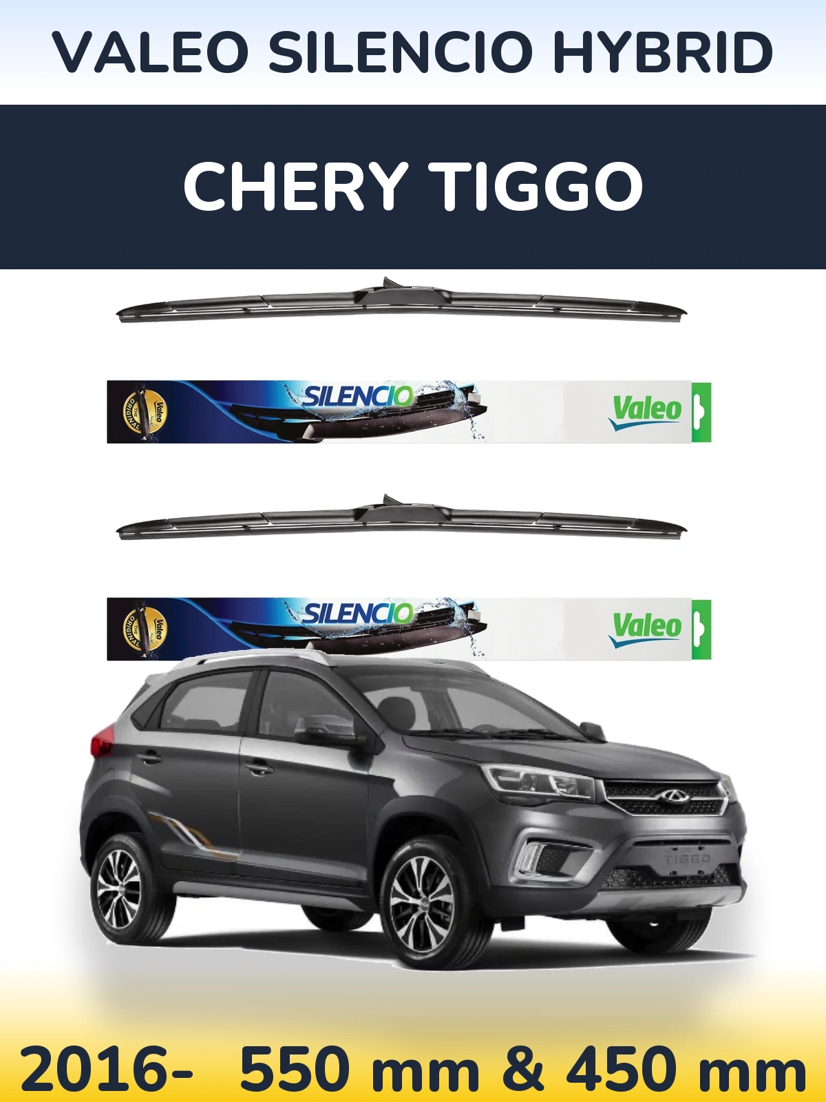 Torkarblad Valeo Silencio Hybrid för Chery Tiggo