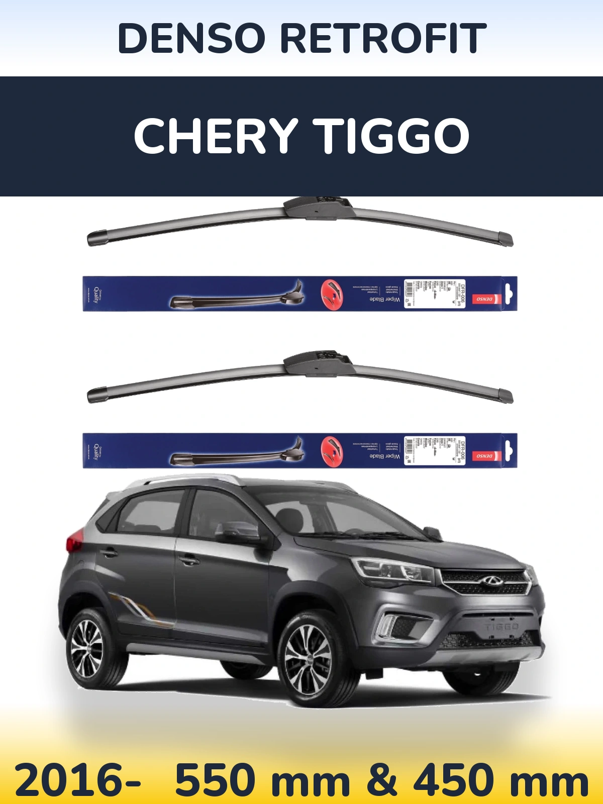 Torkarblad Denso Retrofit för Chery Tiggo