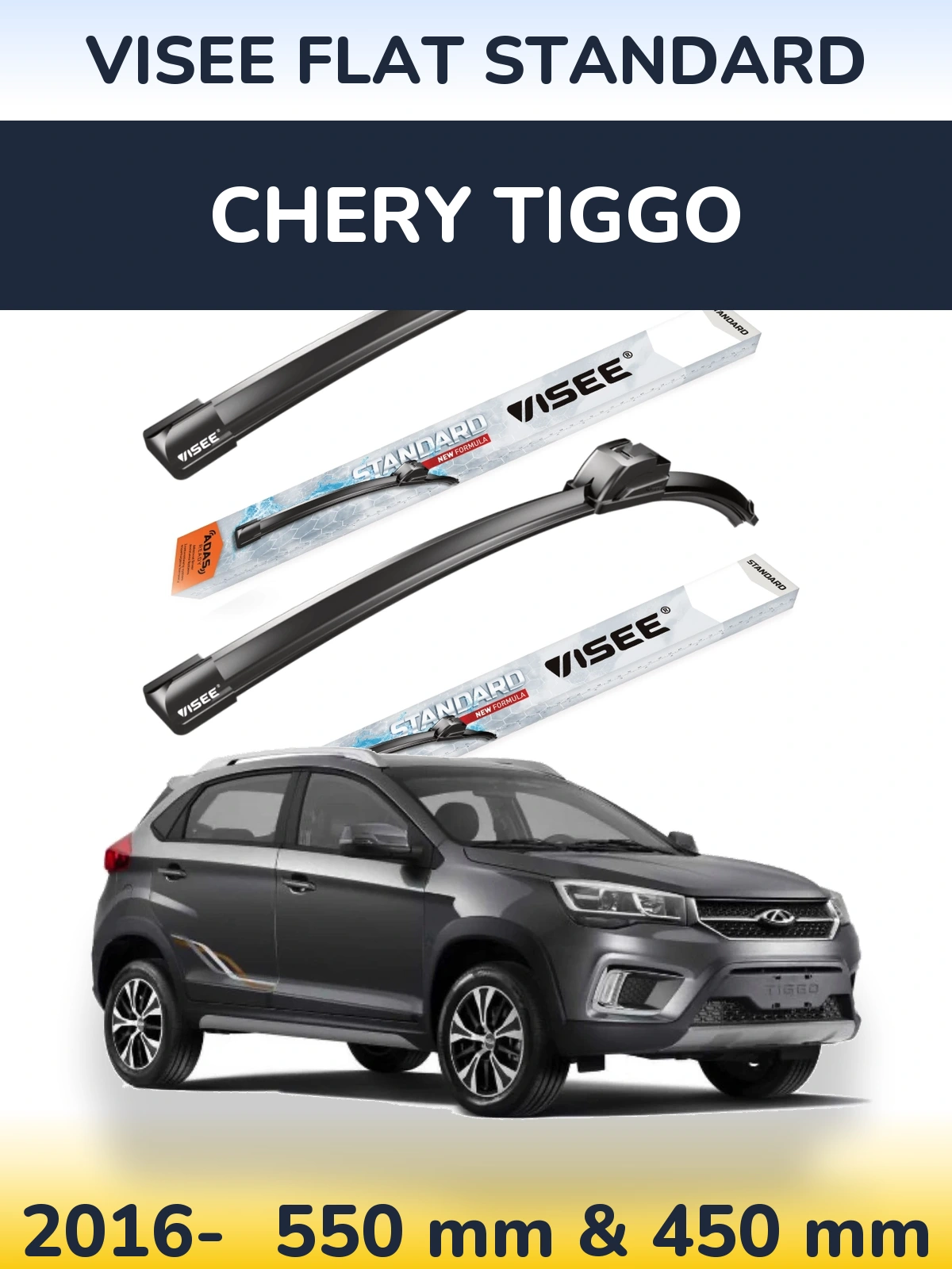 Torkarblad VISEE FLAT STANDARD för Chery Tiggo