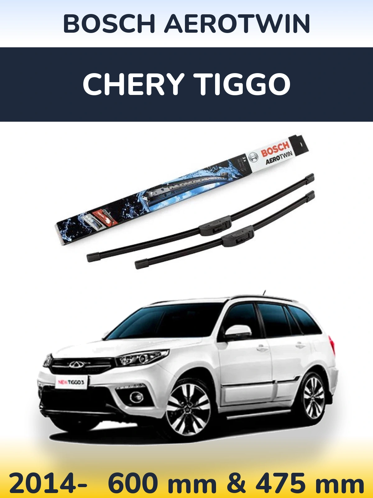 Torkarblad BOSCH AeroTwin för Chery Tiggo