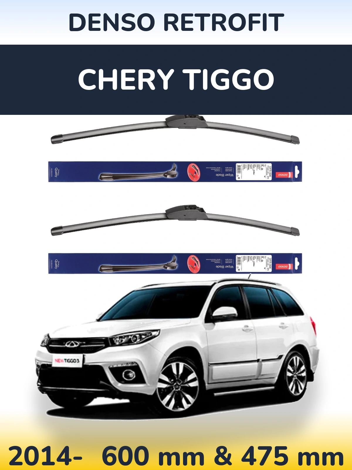 Torkarblad Denso Retrofit för Chery Tiggo