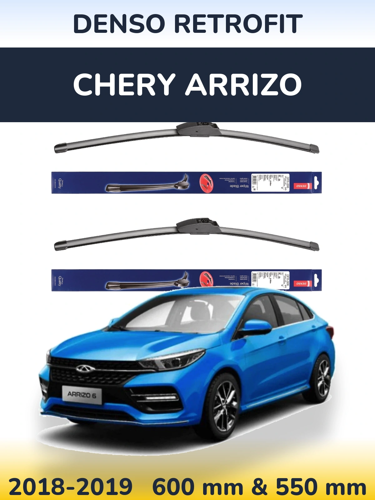 Torkarblad Denso Retrofit för Chery Arrizo