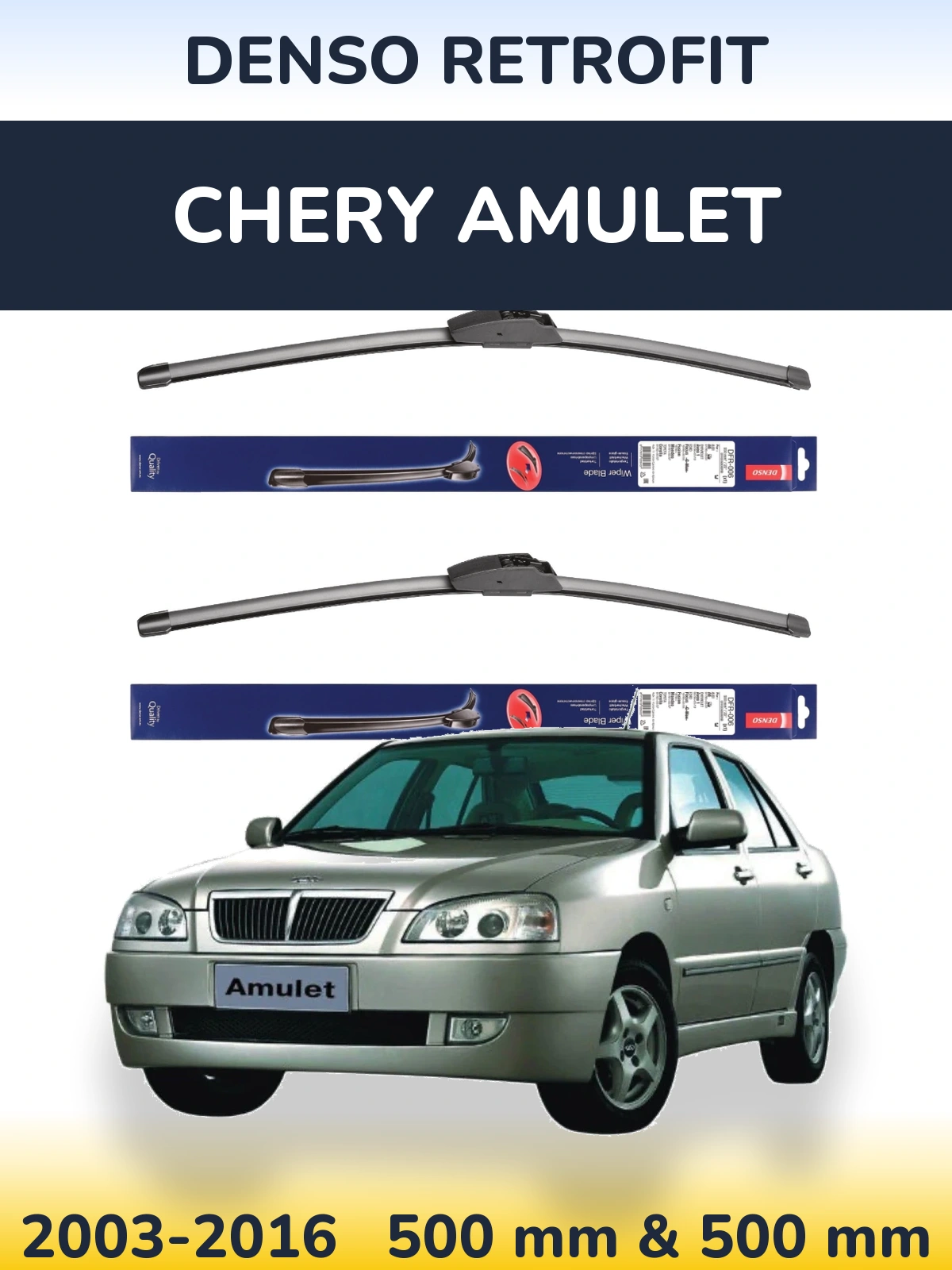 Torkarblad Denso Retrofit för Chery Amulet