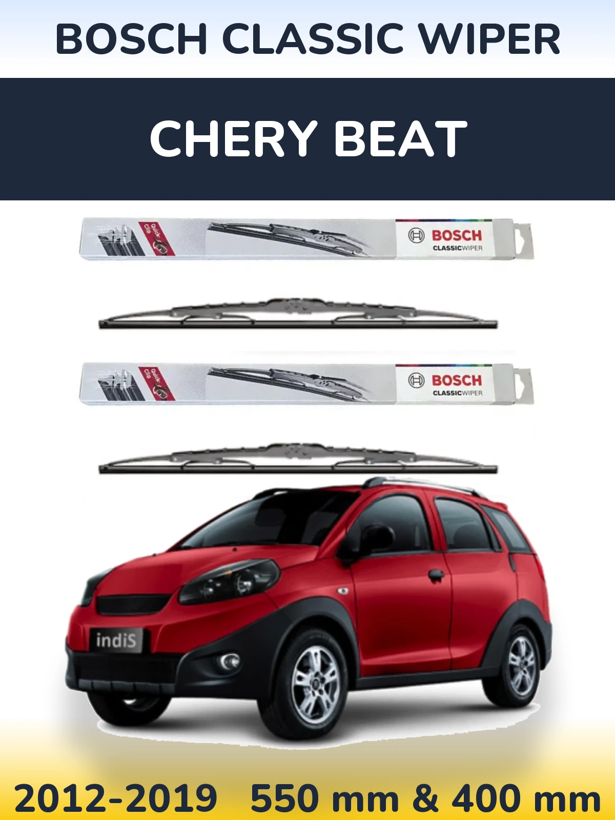 Torkarblad BOSCH Classic Wiper för Chery Beat
