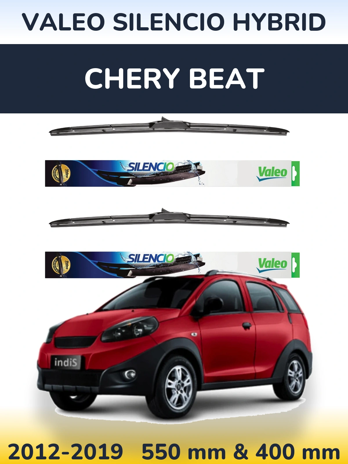 Torkarblad Valeo Silencio Hybrid för Chery Beat
