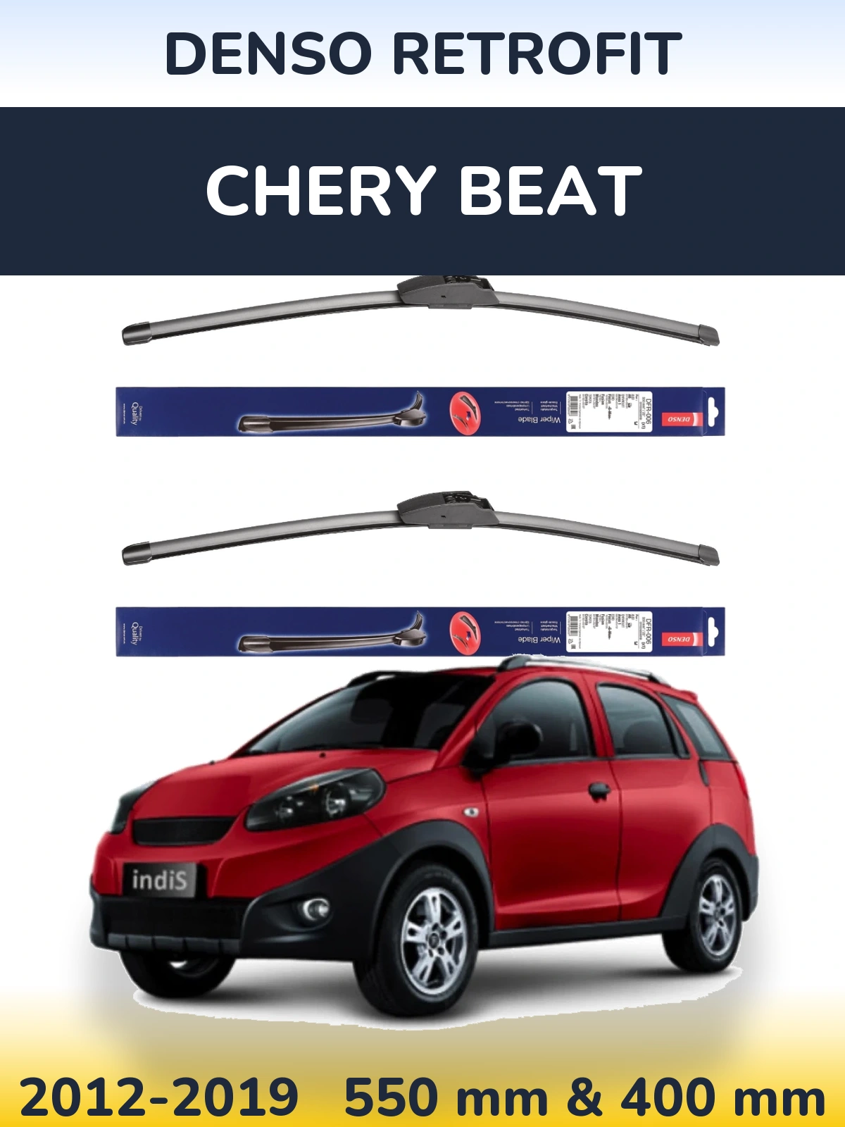 Torkarblad Denso Retrofit för Chery Beat