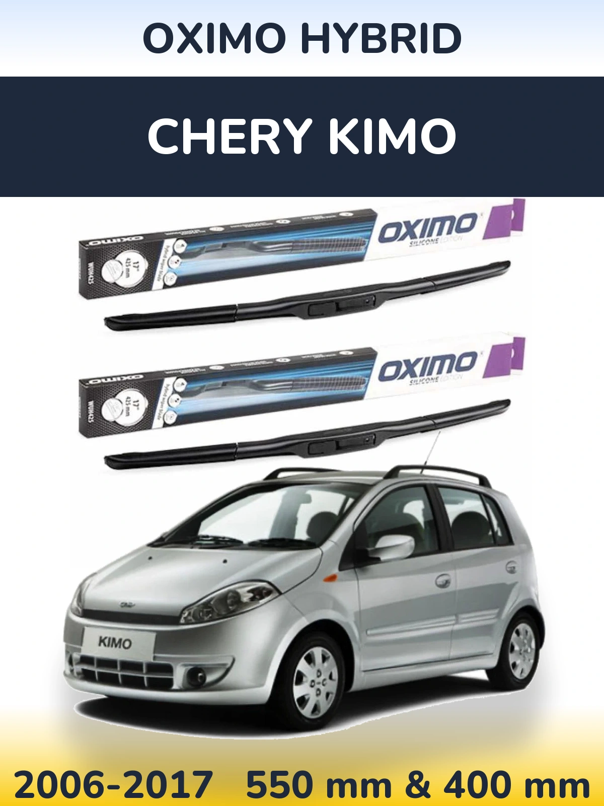 Torkarblad Oximo Hybrid för Chery Kimo
