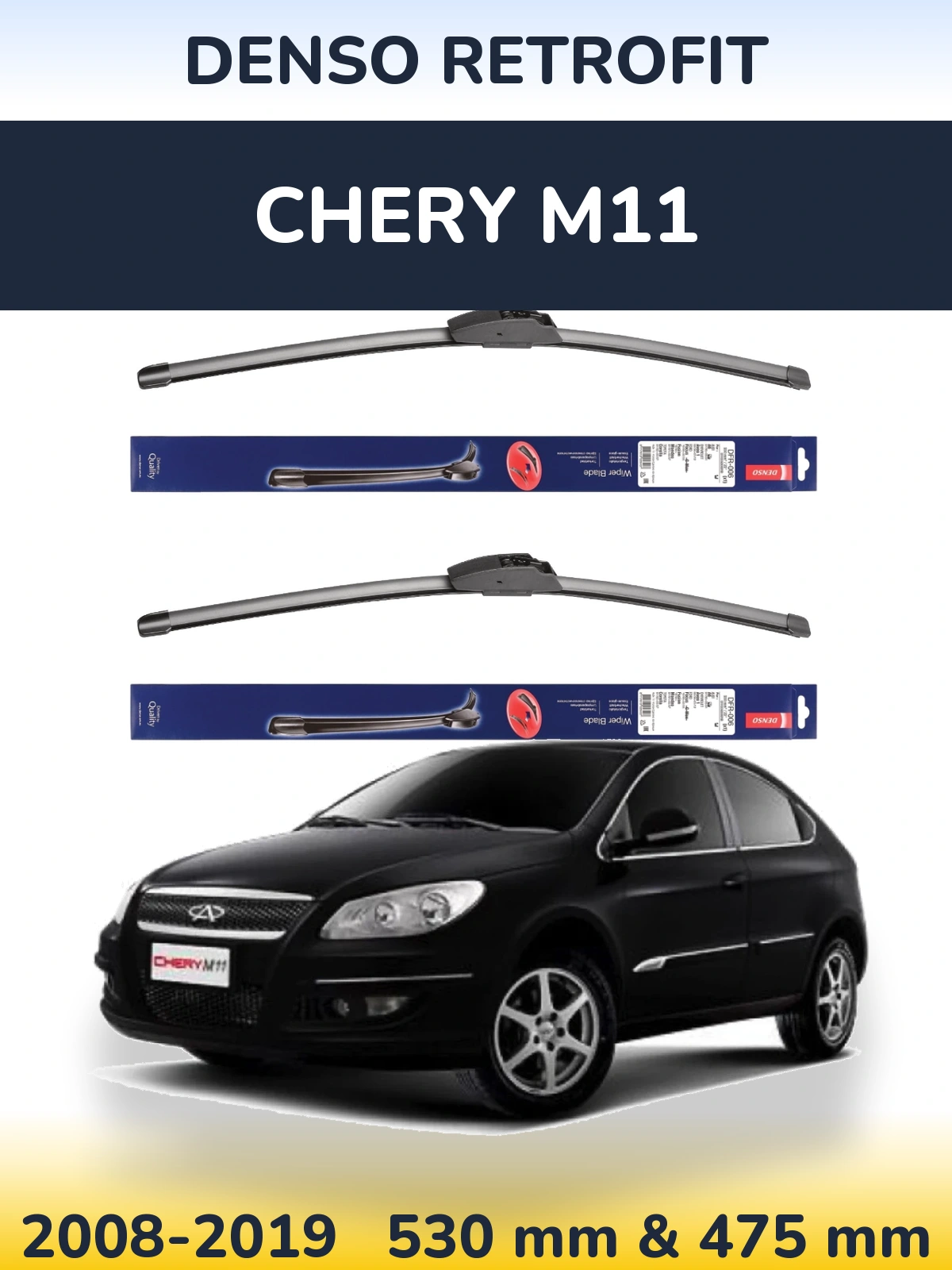 Torkarblad Denso Retrofit för Chery M11