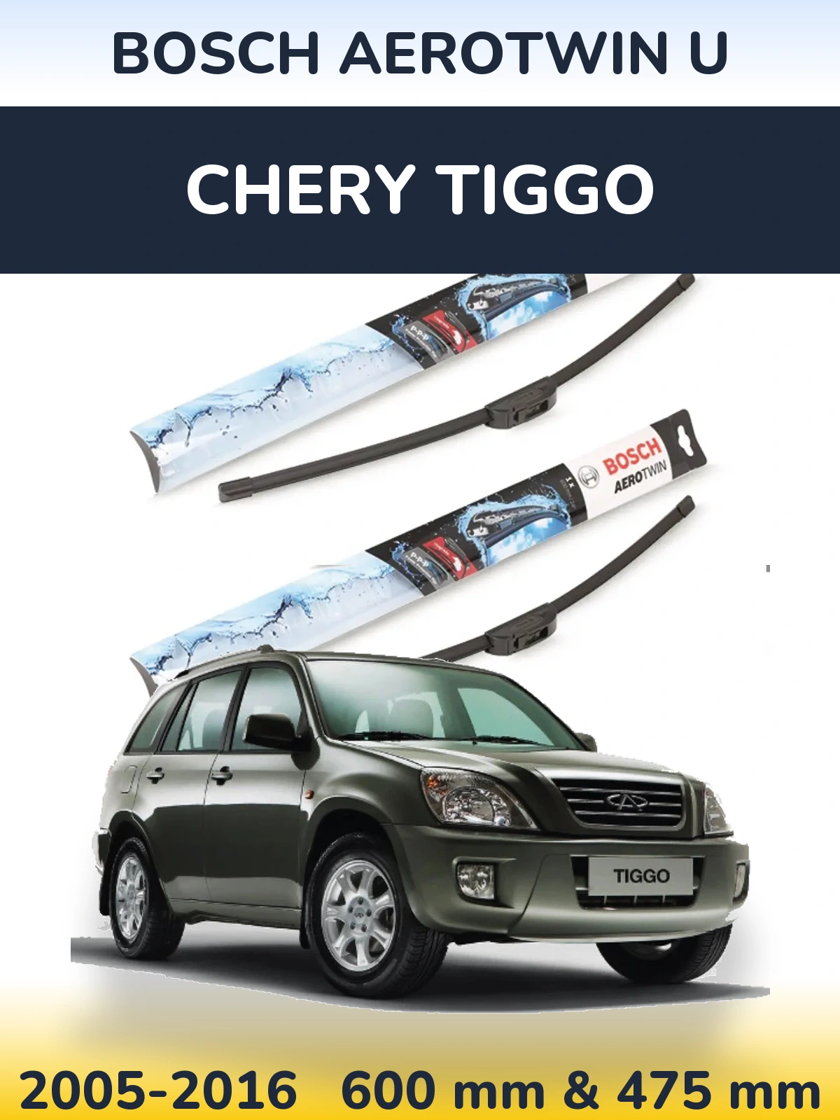 Torkarblad BOSCH AeroTwin U för Chery Tiggo
