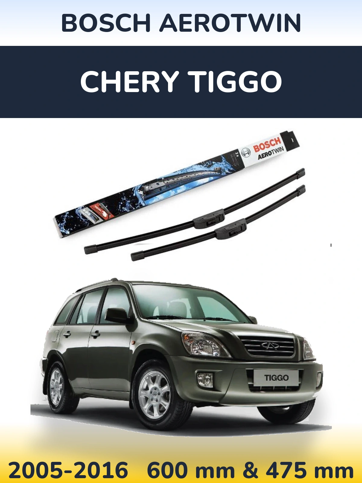 Torkarblad BOSCH AeroTwin för Chery Tiggo