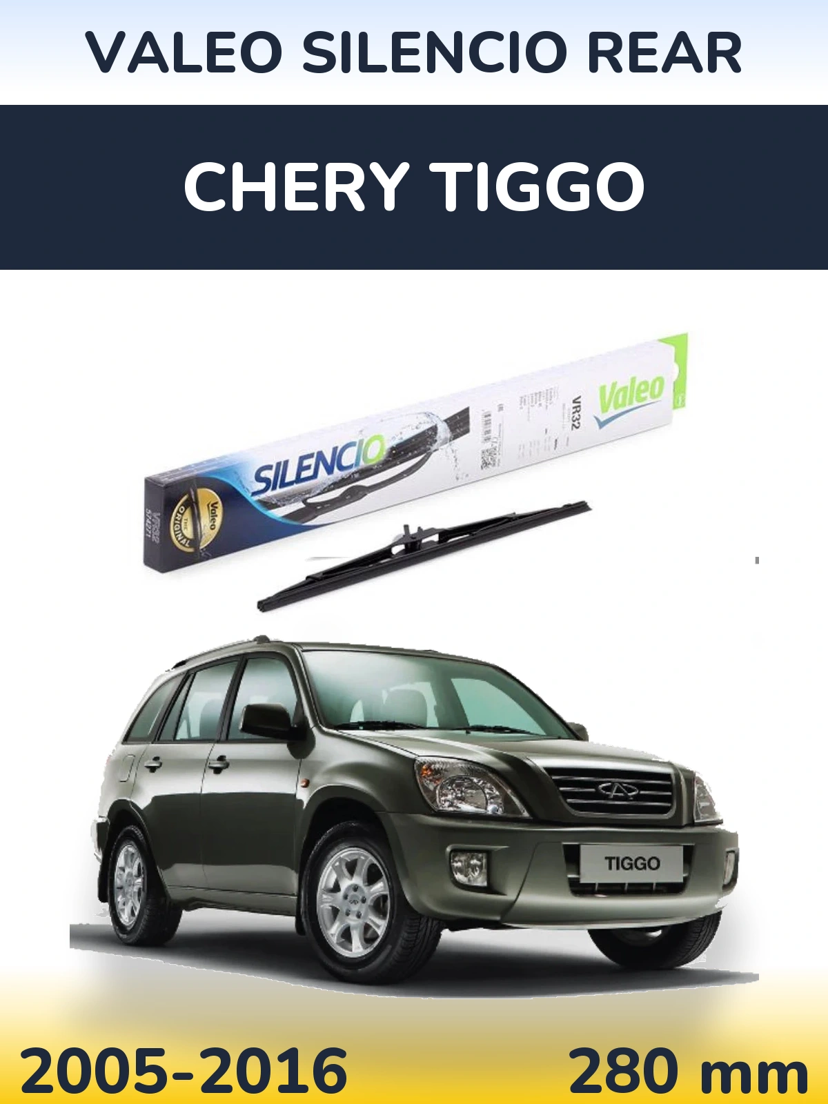 Torkarblad Valeo Silencio Rear för Chery Tiggo