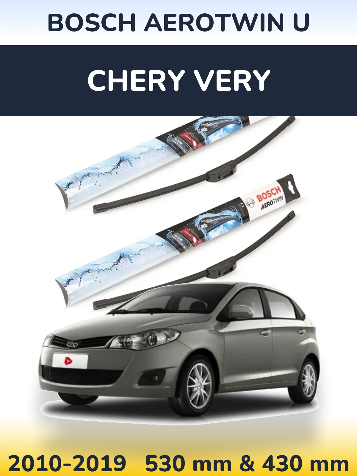 Torkarblad BOSCH AeroTwin U för Chery Very