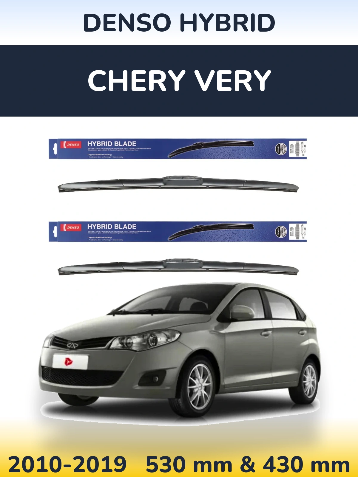 Torkarblad Denso Hybrid för Chery Very