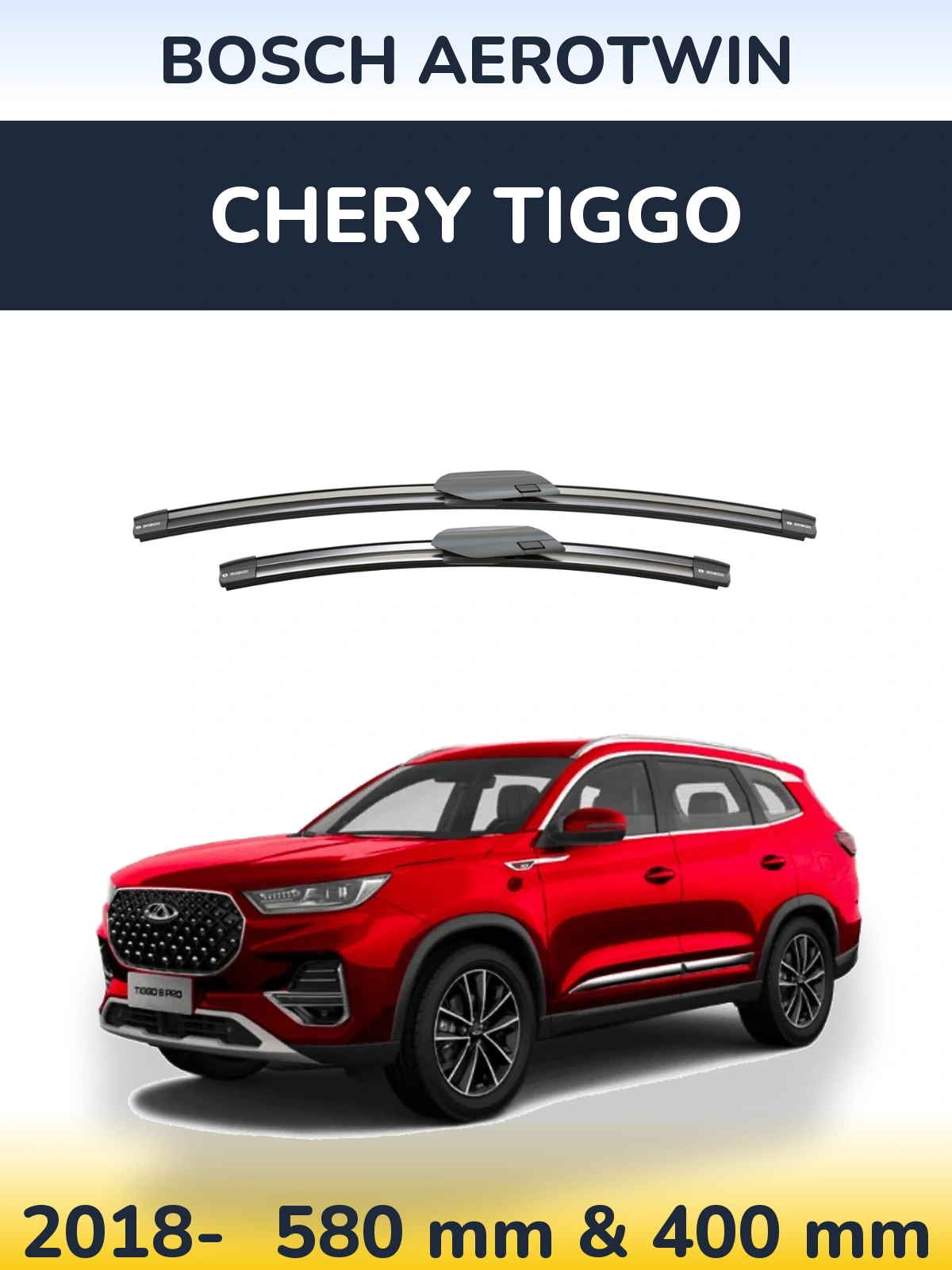 Torkarblad BOSCH AeroTwin för Chery Tiggo