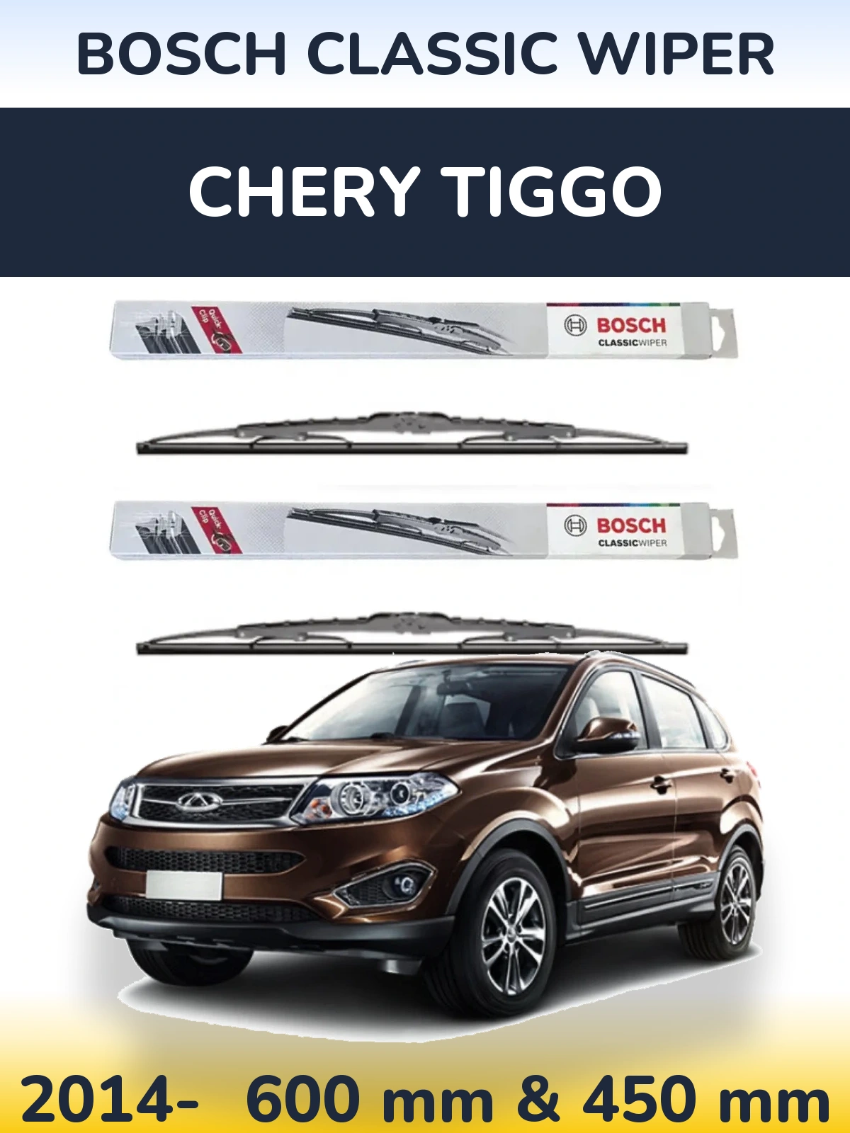 Torkarblad BOSCH Classic Wiper för Chery Tiggo