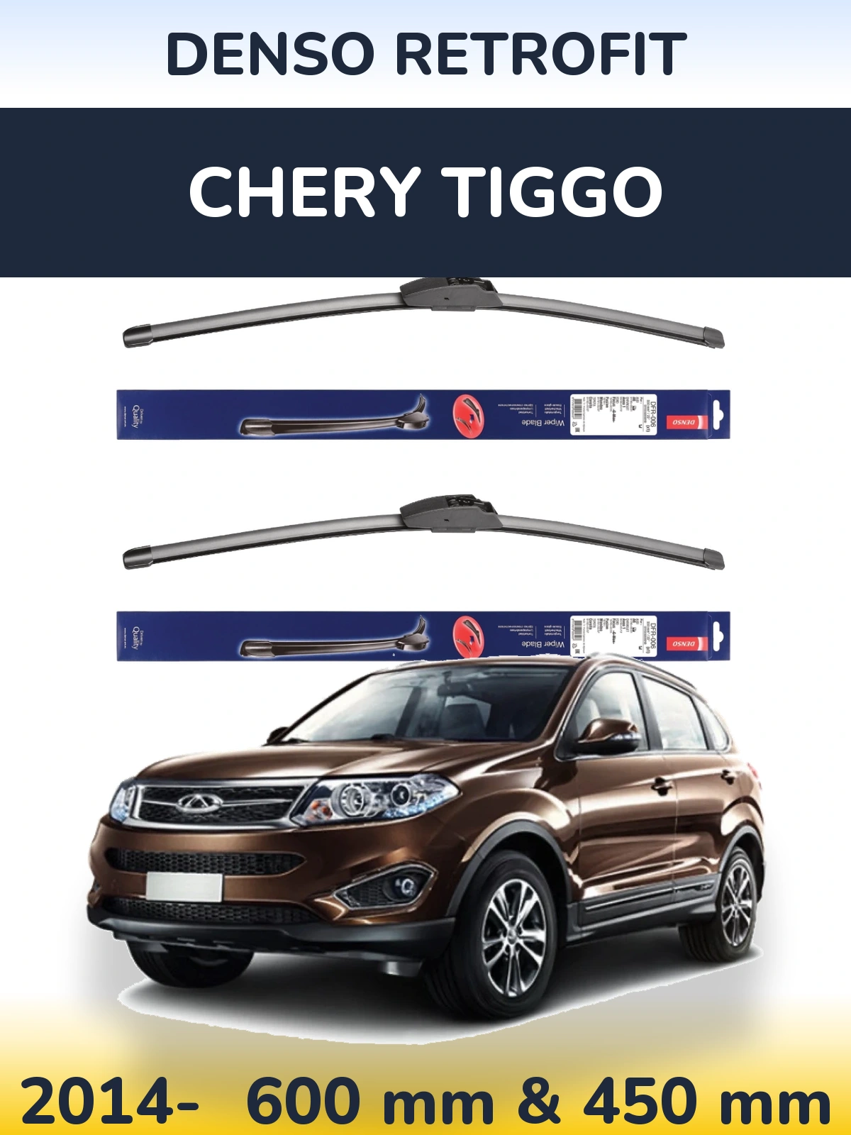 Torkarblad Denso Retrofit för Chery Tiggo