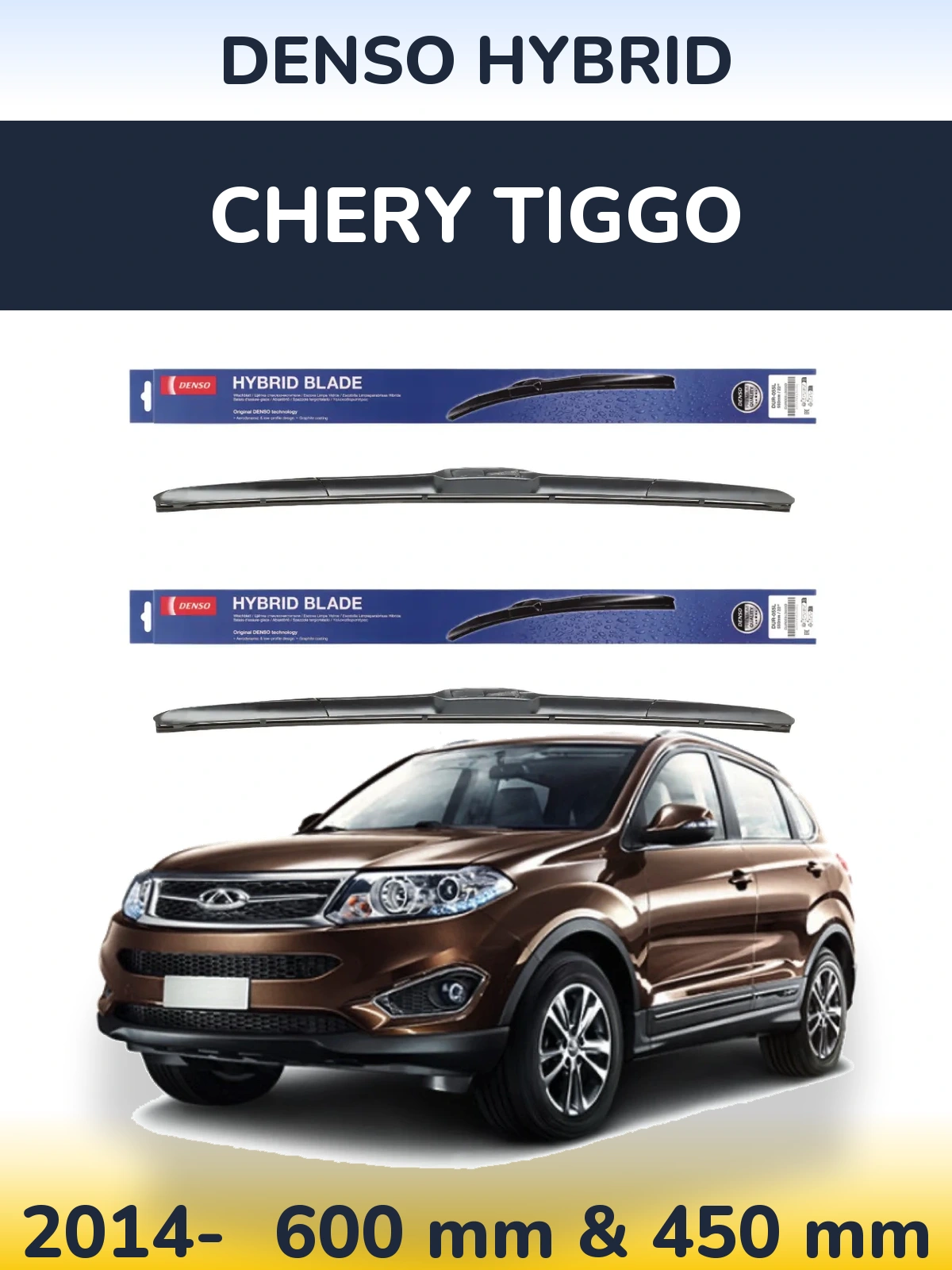 Torkarblad Denso Hybrid för Chery Tiggo