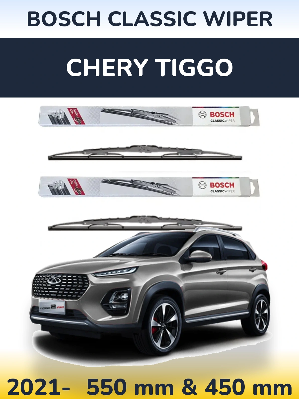 Torkarblad BOSCH Classic Wiper för Chery Tiggo