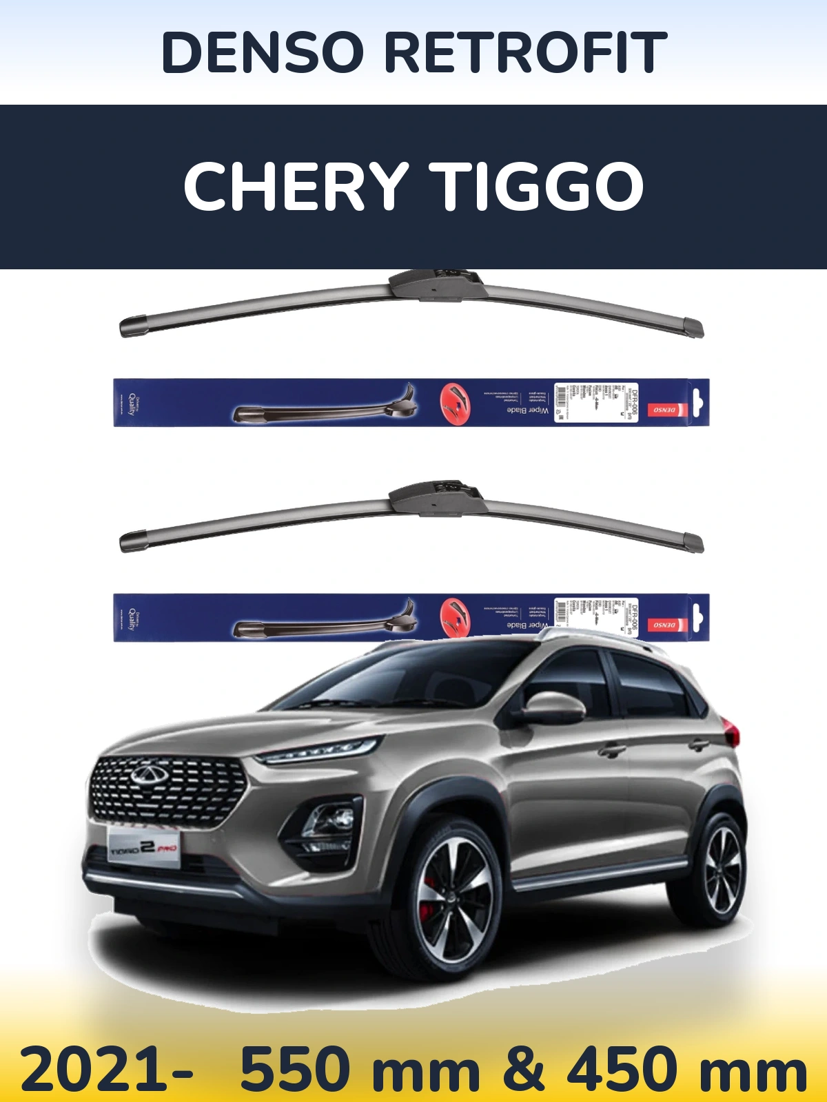 Torkarblad Denso Retrofit för Chery Tiggo