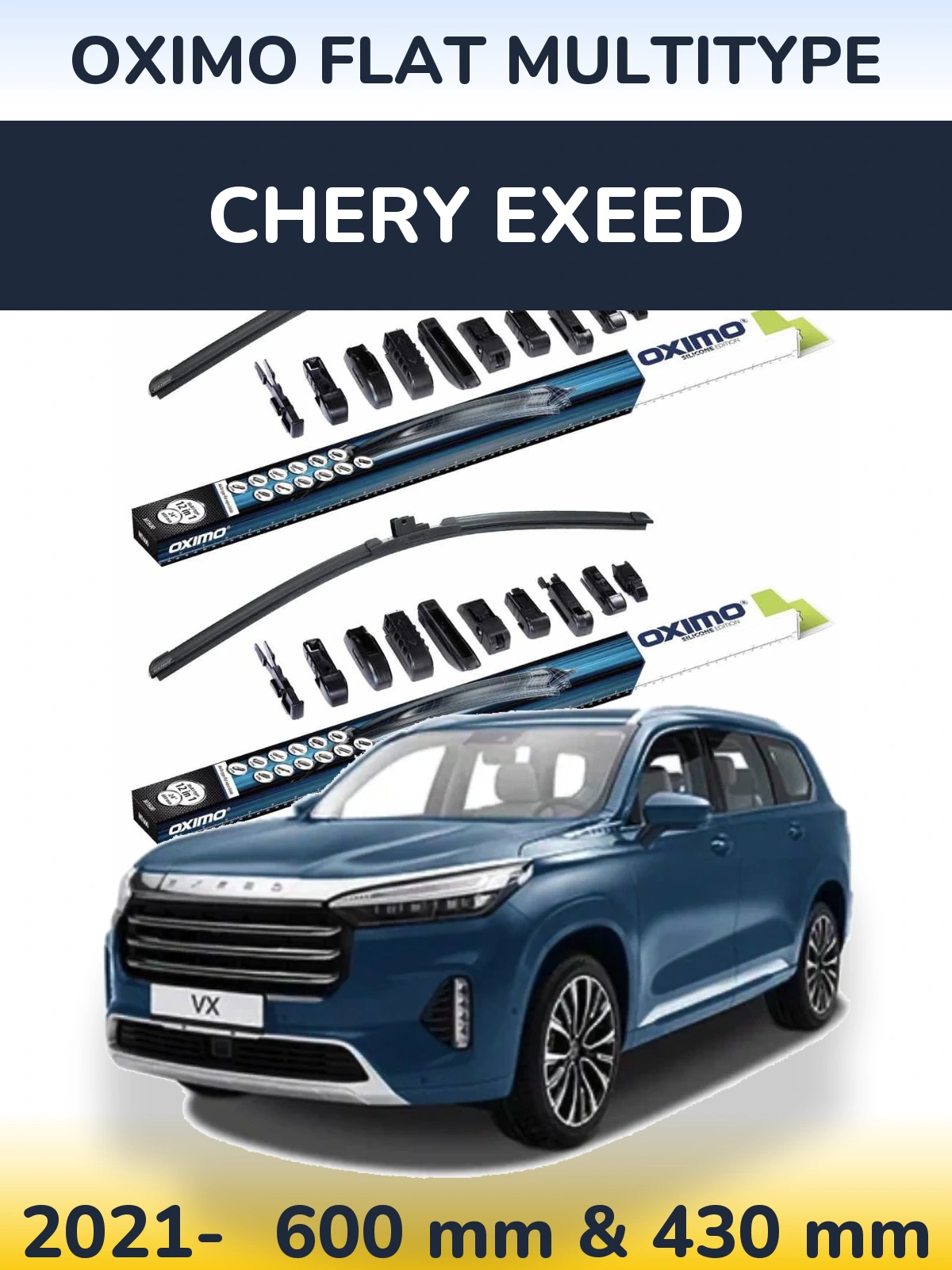 Torkarblad Oximo Flat MultiType för Chery Exeed