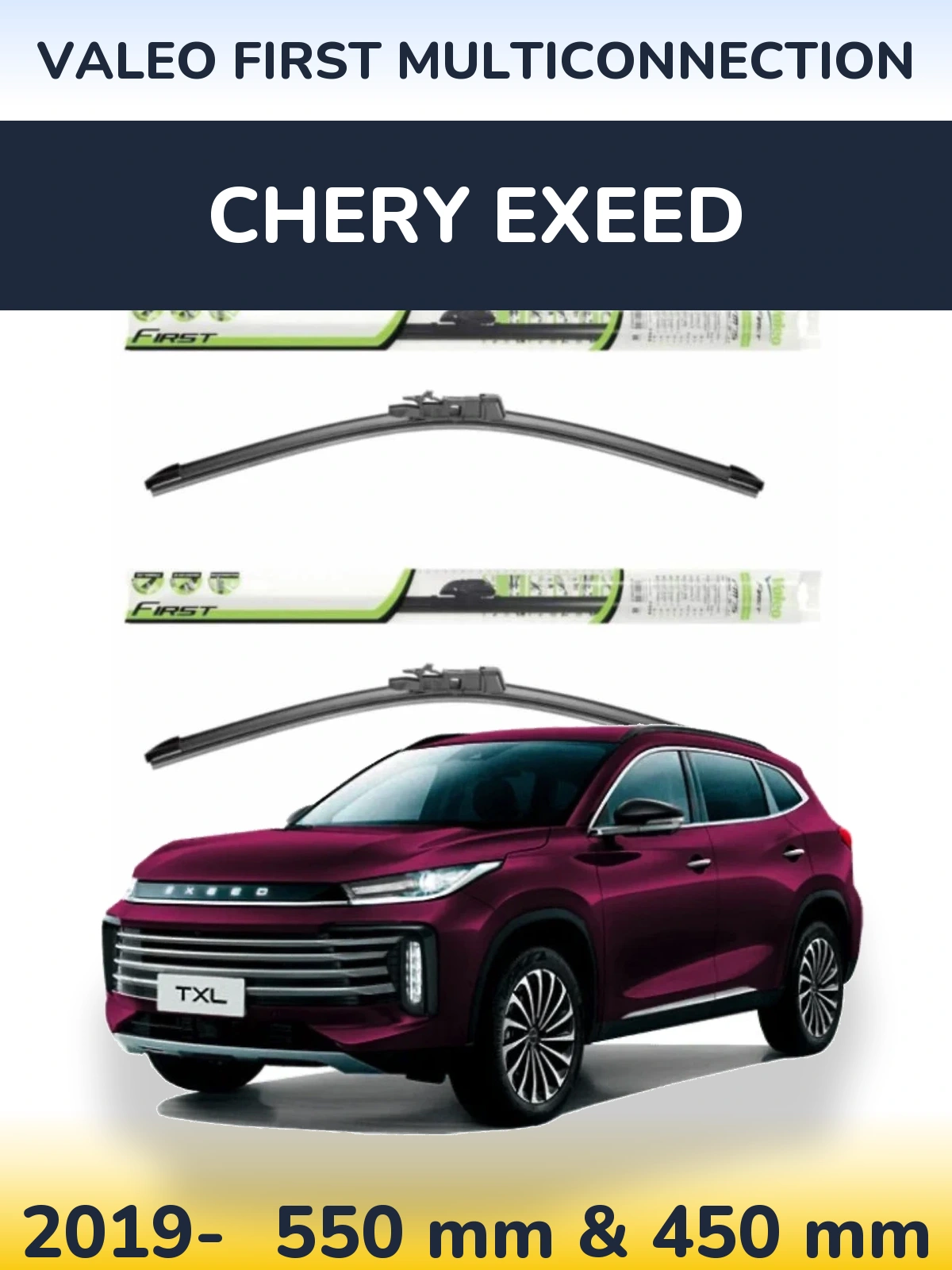 Torkarblad Valeo First MultiConnection för Chery Exeed