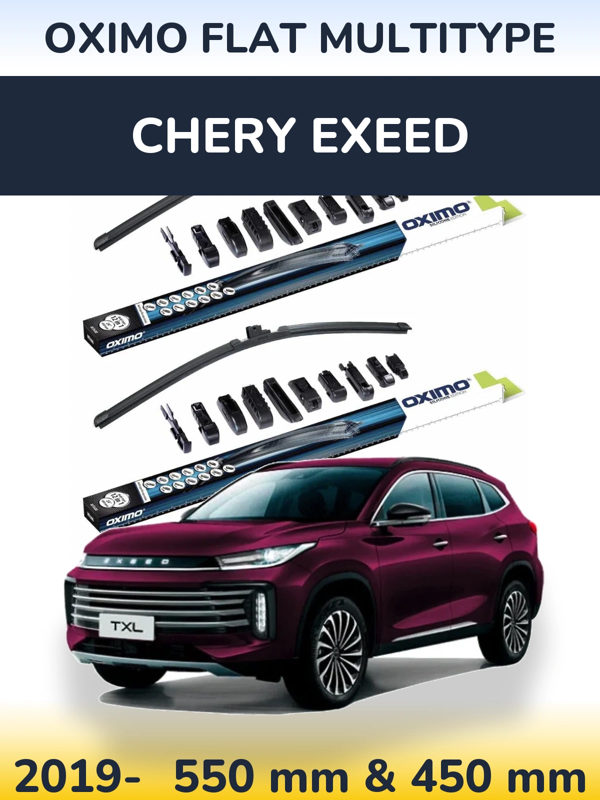 Torkarblad Oximo Flat MultiType för Chery Exeed