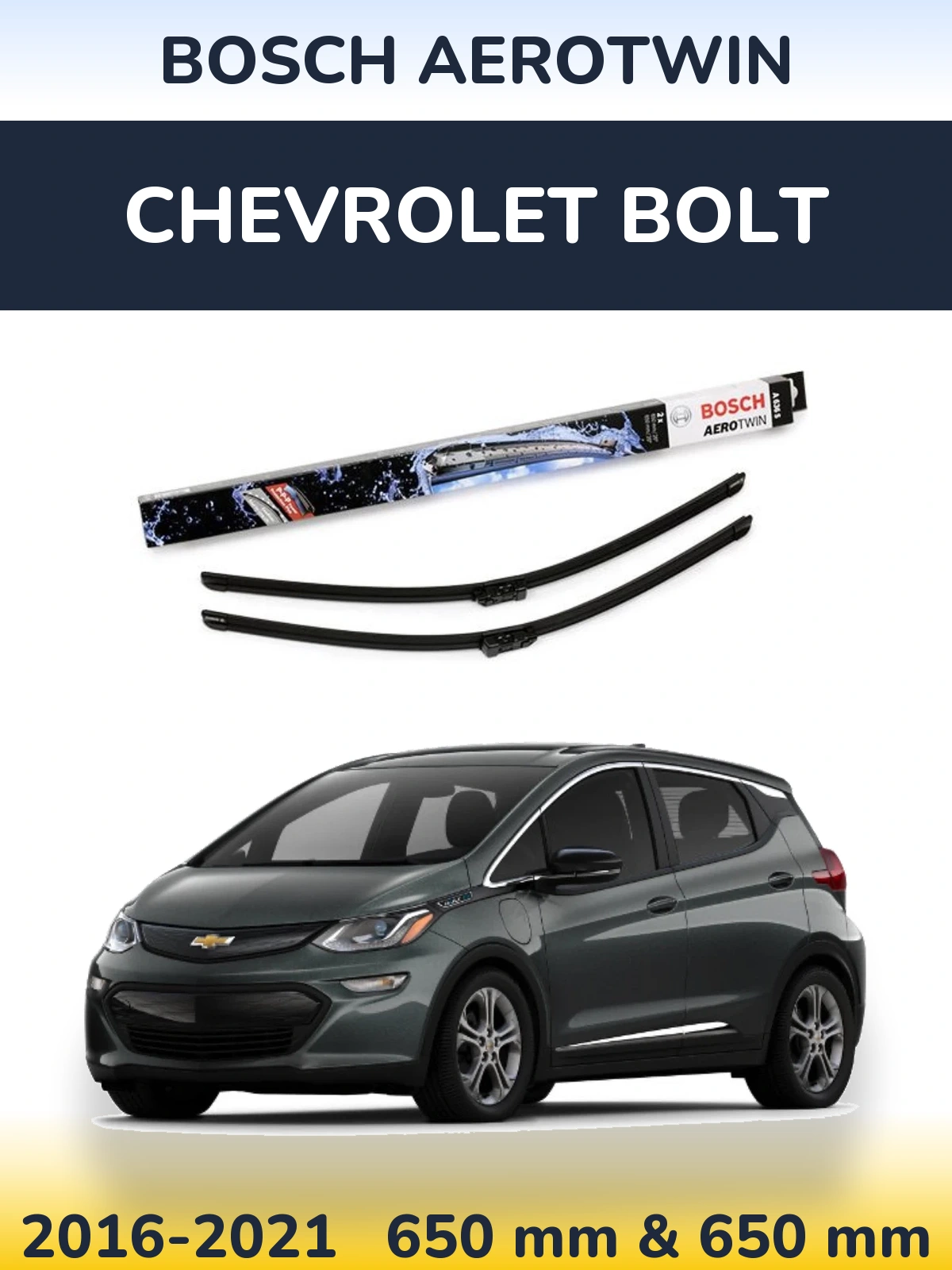 Torkarblad BOSCH AeroTwin för Chevrolet Bolt