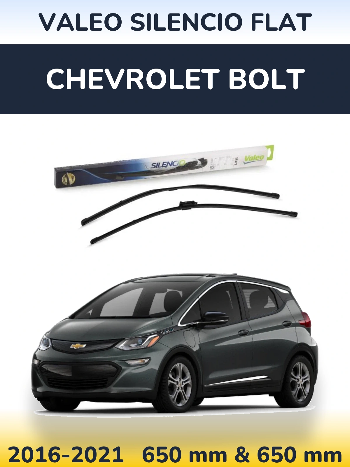 Torkarblad Valeo Silencio Flat för Chevrolet Bolt