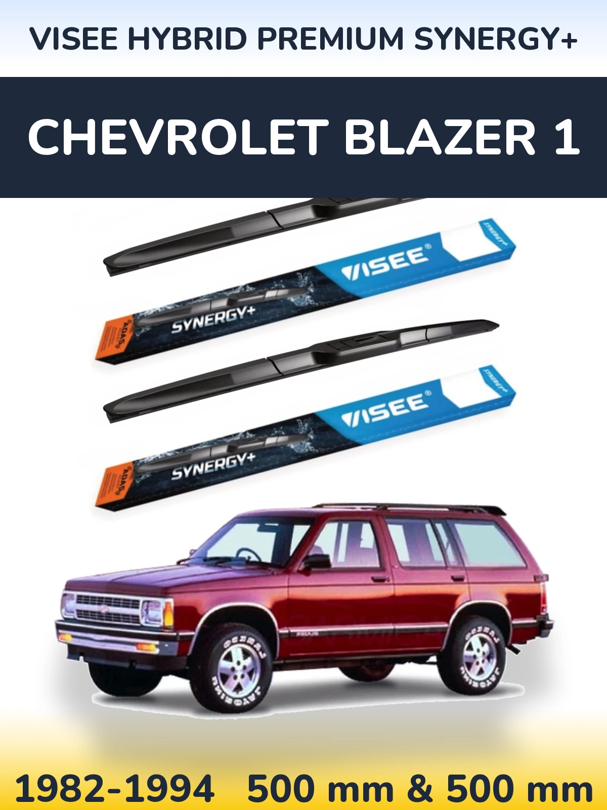 Torkarblad VISEE HYBRID PREMIUM SYNERGY+ för Chevrolet Blazer 1