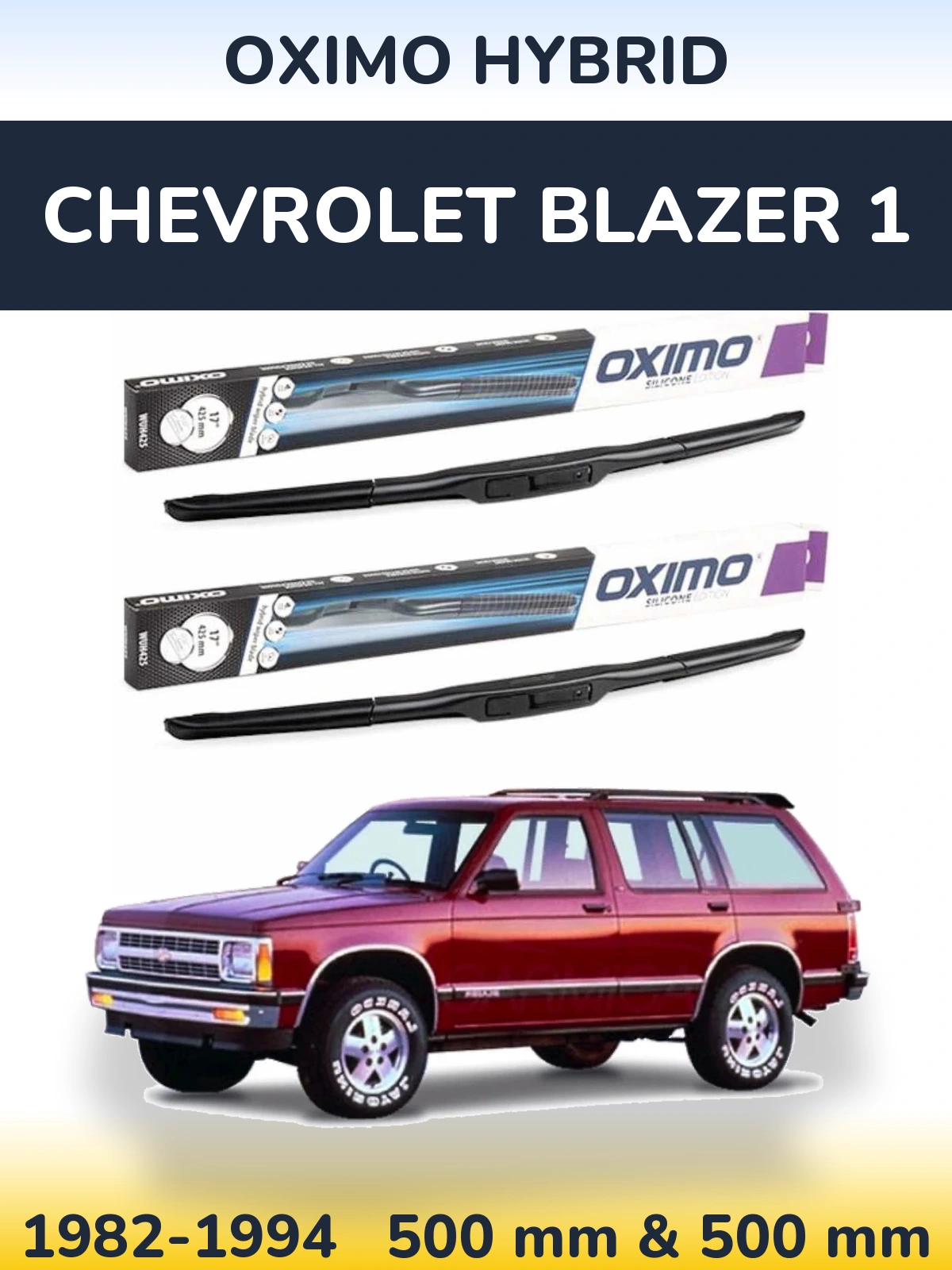 Torkarblad Oximo Hybrid för Chevrolet Blazer 1