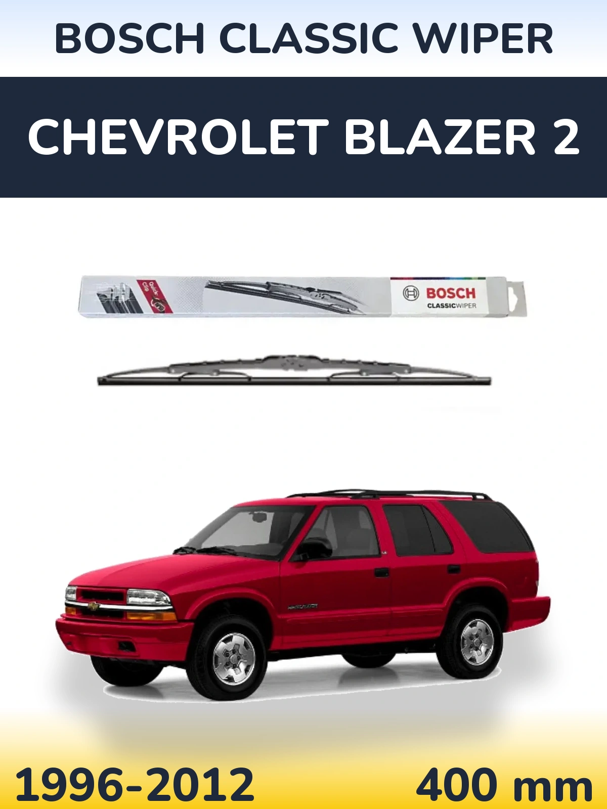 Torkarblad BOSCH Classic Wiper för Chevrolet Blazer 2