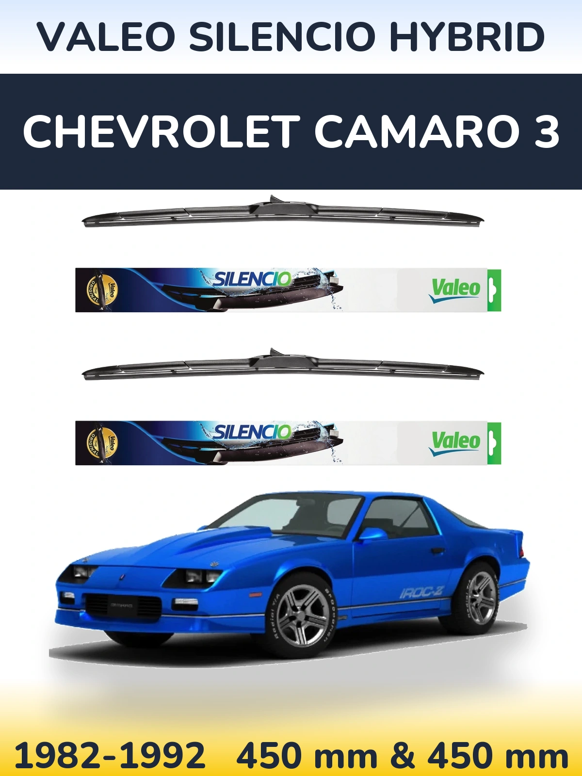 Torkarblad Valeo Silencio Hybrid för Chevrolet Camaro 3
