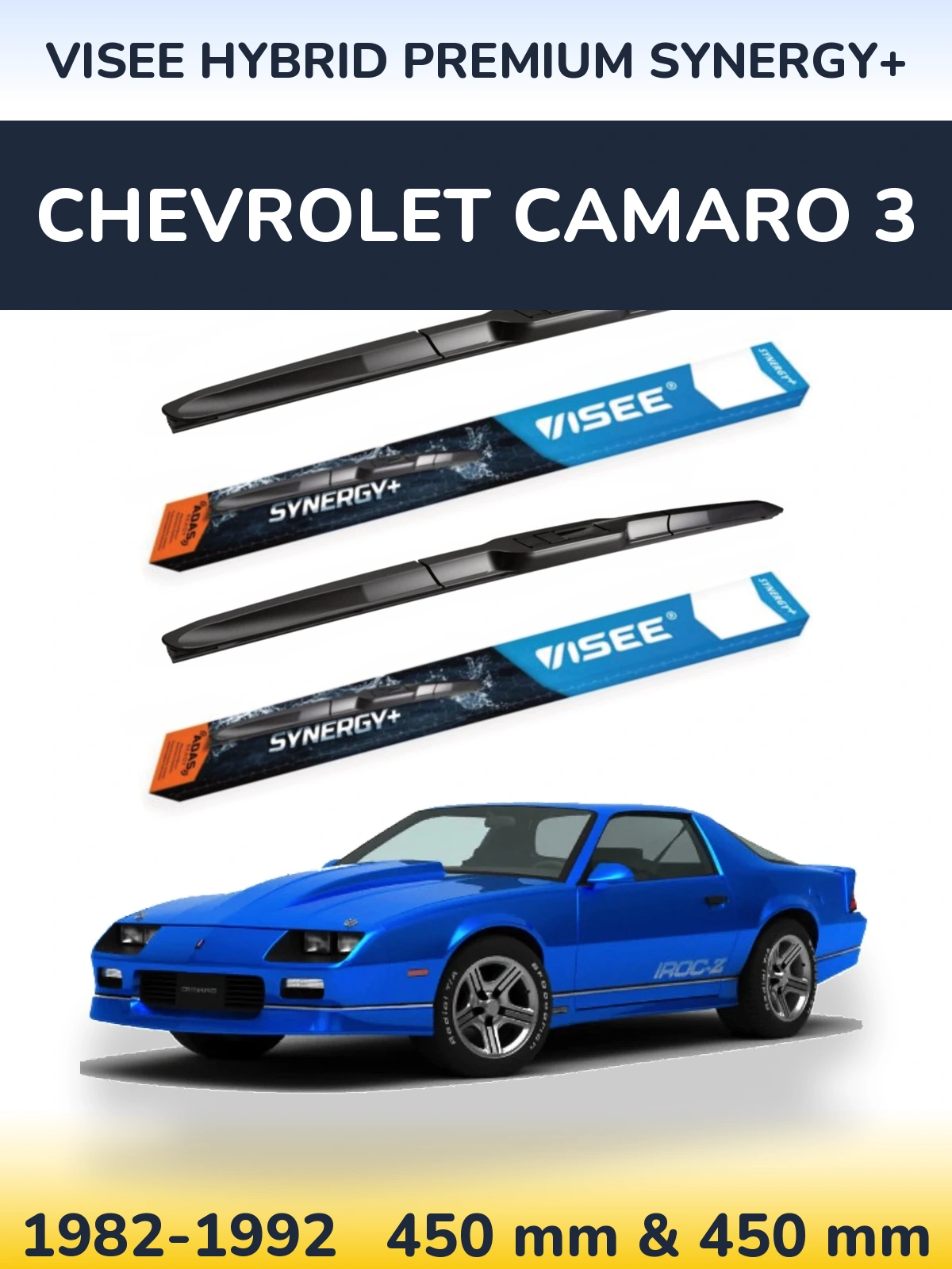 Torkarblad VISEE HYBRID PREMIUM SYNERGY+ för Chevrolet Camaro 3