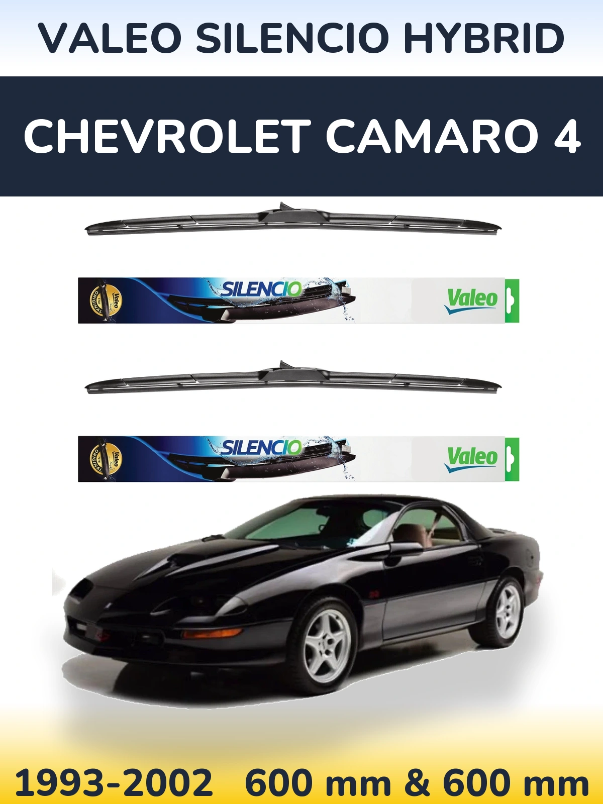 Torkarblad Valeo Silencio Hybrid för Chevrolet Camaro 4