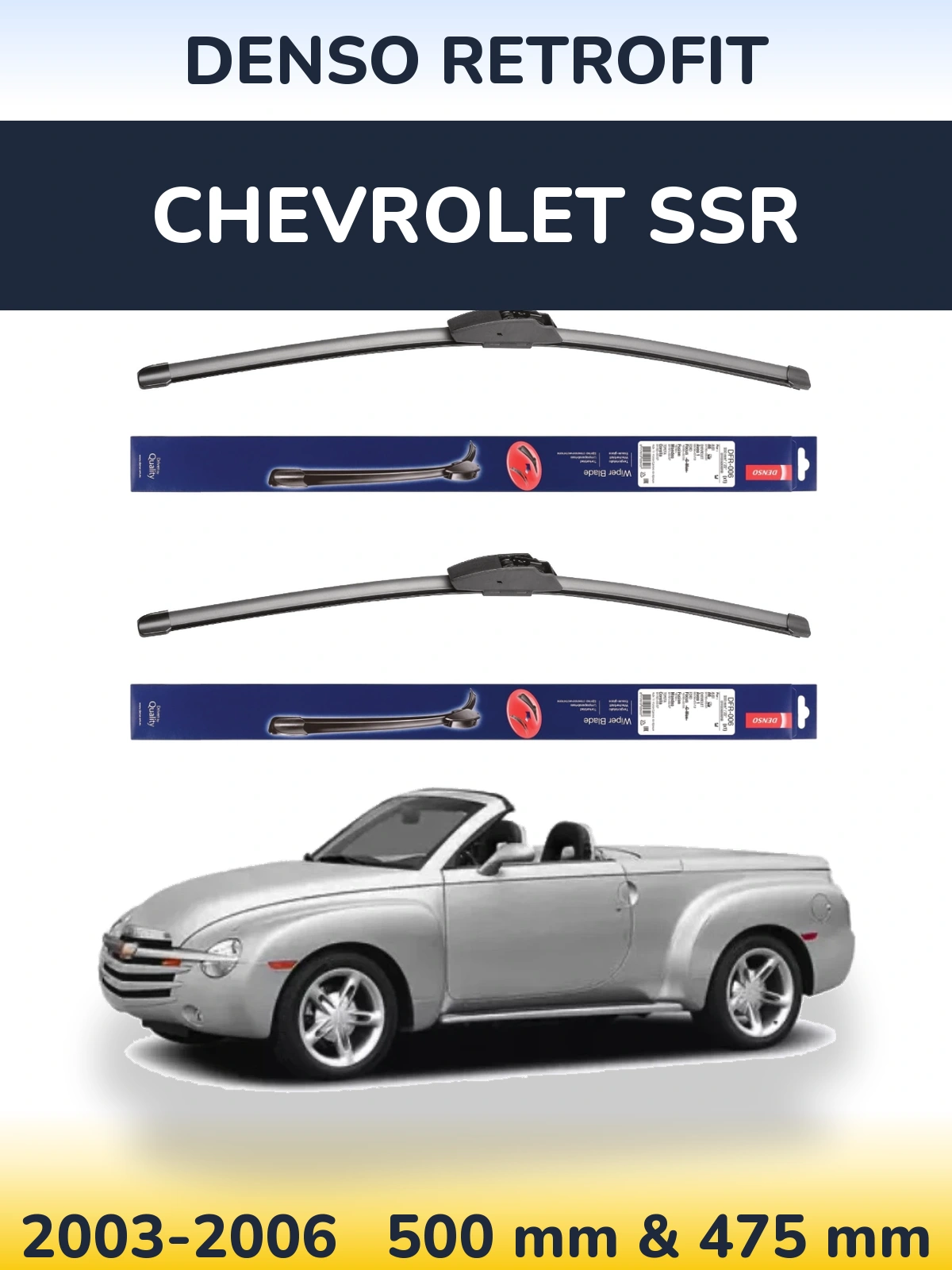 Torkarblad Denso Retrofit för Chevrolet SSR