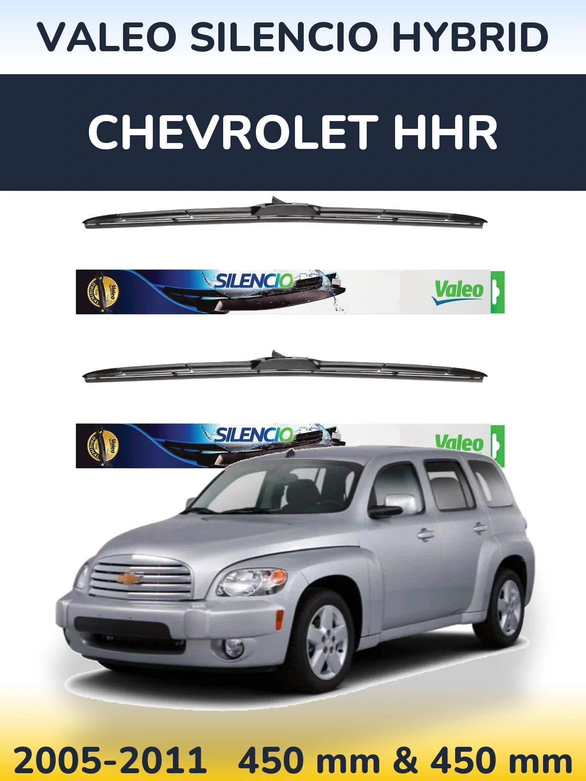 Torkarblad Valeo Silencio Hybrid för Chevrolet HHR