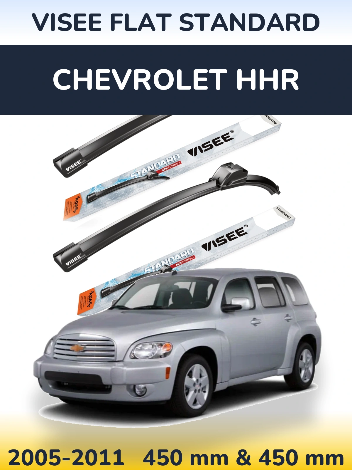 Torkarblad VISEE FLAT STANDARD för Chevrolet HHR