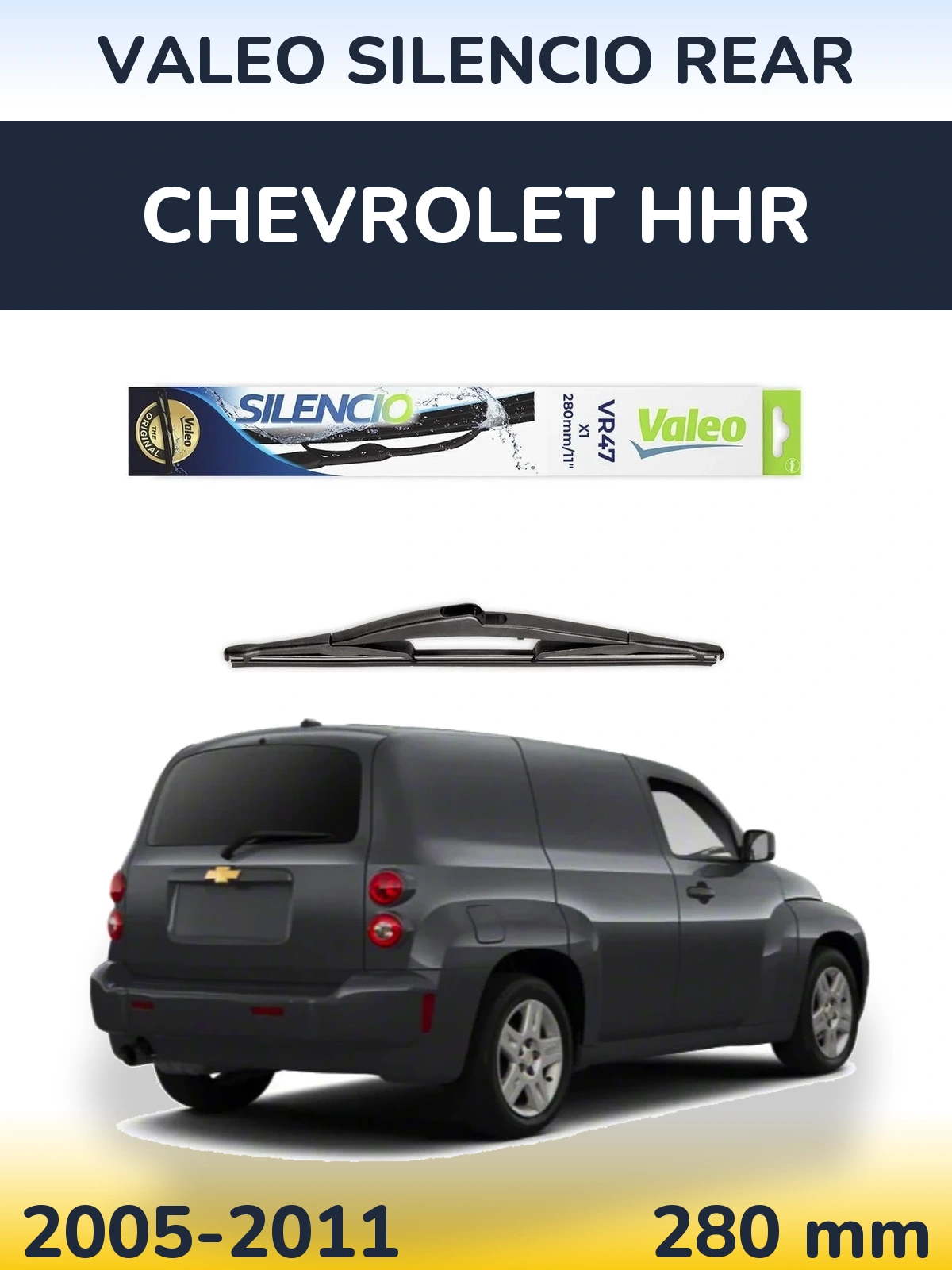Torkarblad Valeo Silencio Rear för Chevrolet HHR