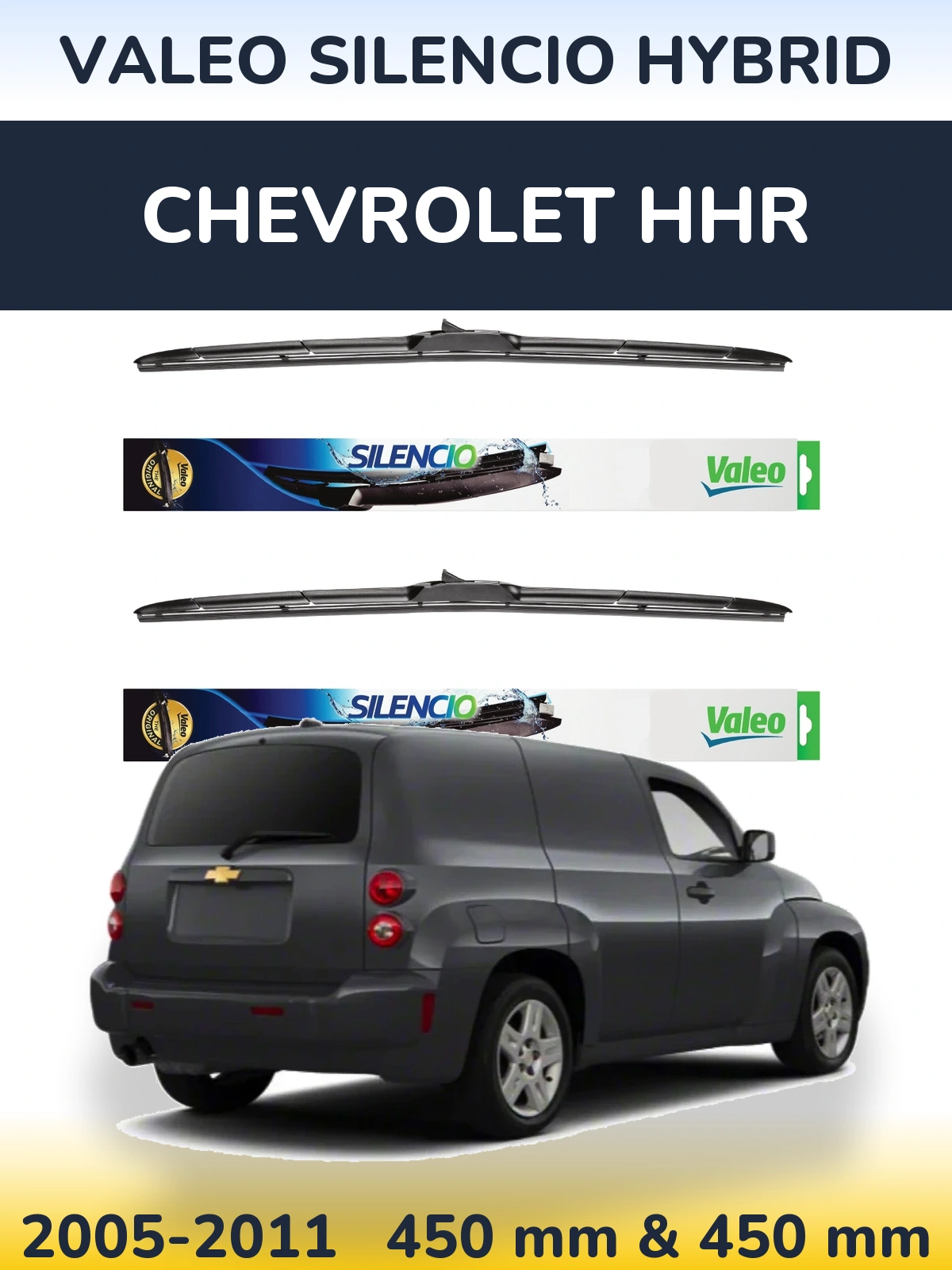 Torkarblad Valeo Silencio Hybrid för Chevrolet HHR