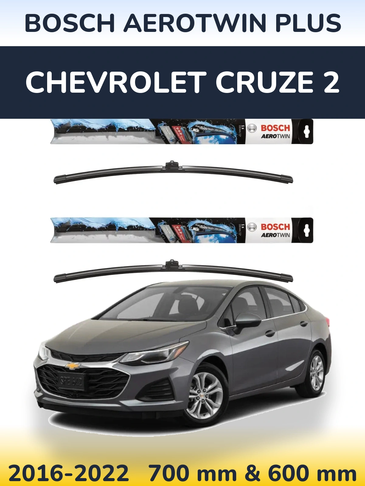 Torkarblad BOSCH AeroTwin Plus för Chevrolet Cruze 2