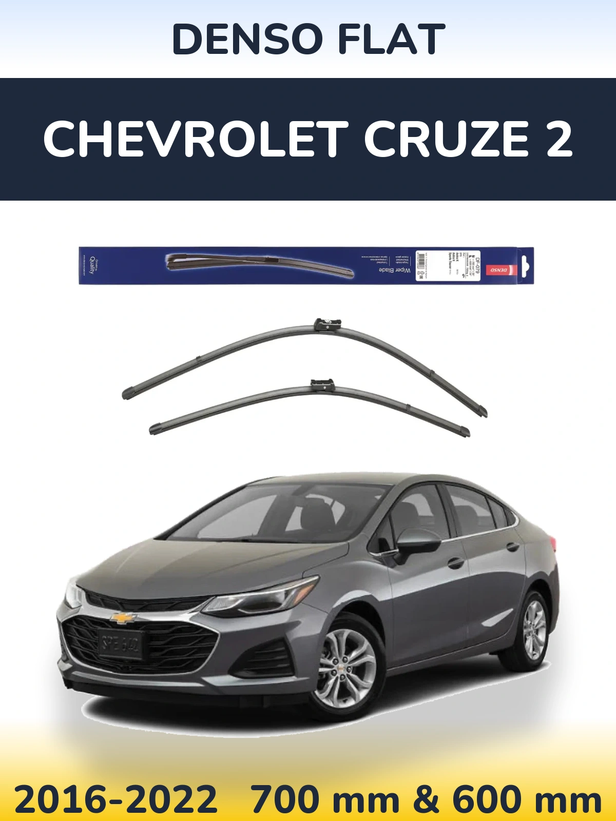 Torkarblad Denso Flat för Chevrolet Cruze 2