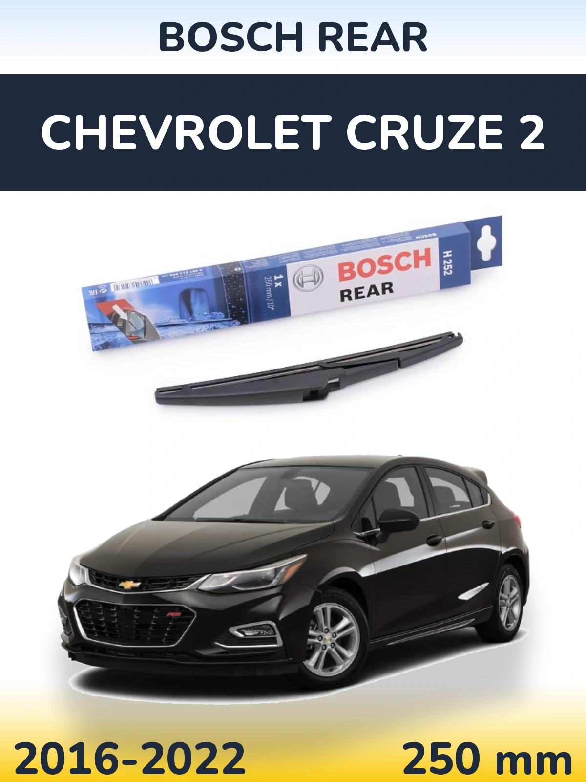 Torkarblad BOSCH Rear för Chevrolet Cruze 2