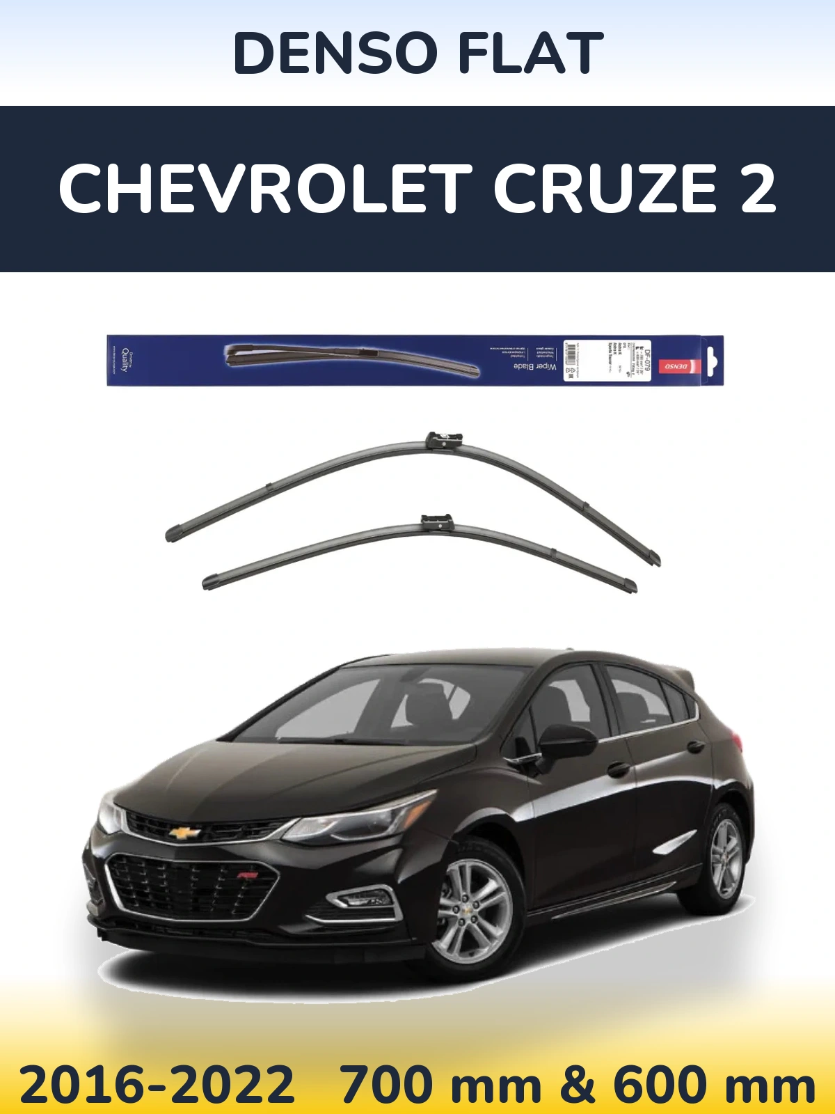 Torkarblad Denso Flat för Chevrolet Cruze 2