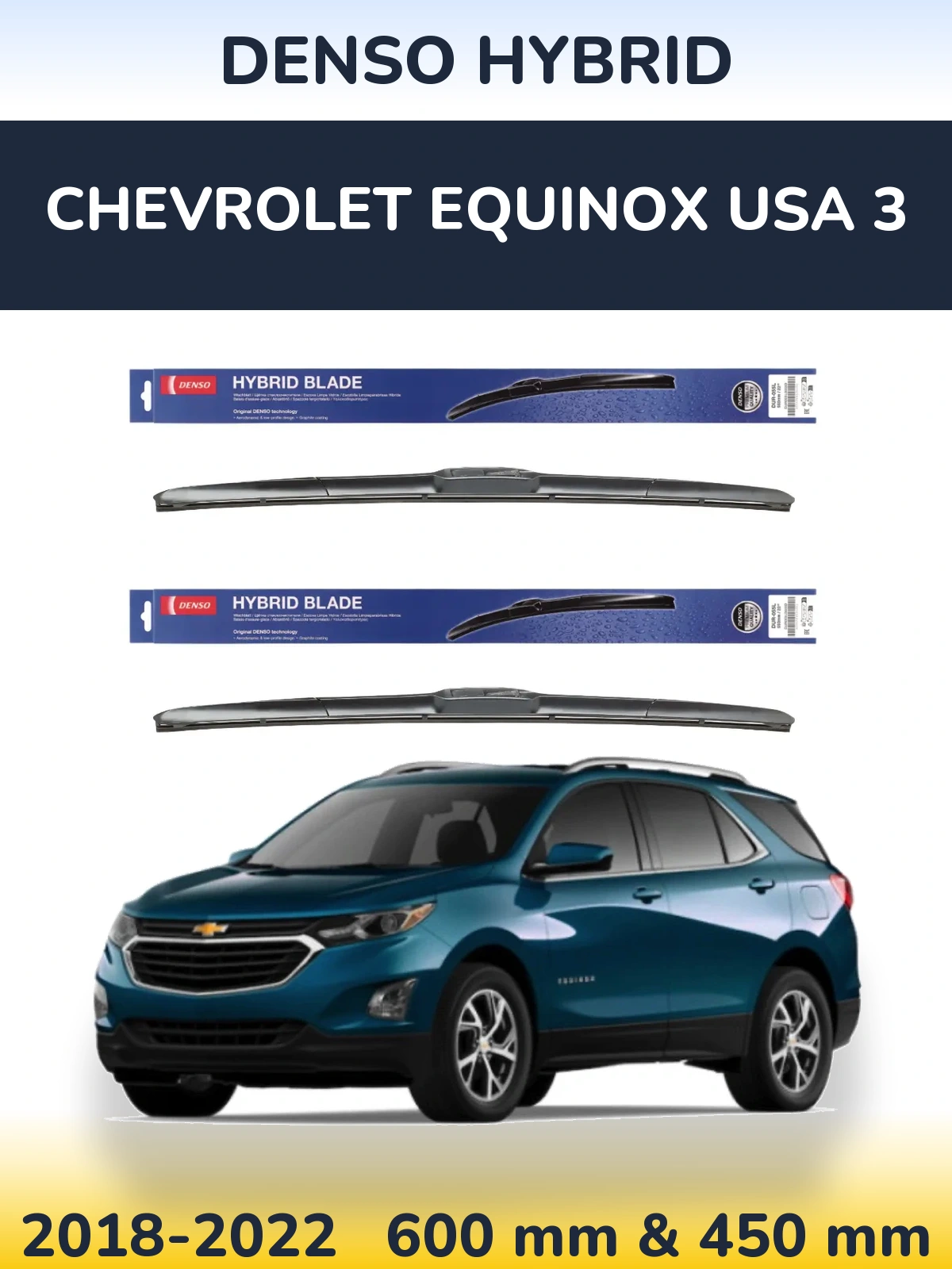 Torkarblad Denso Hybrid för Chevrolet Equinox USA 3