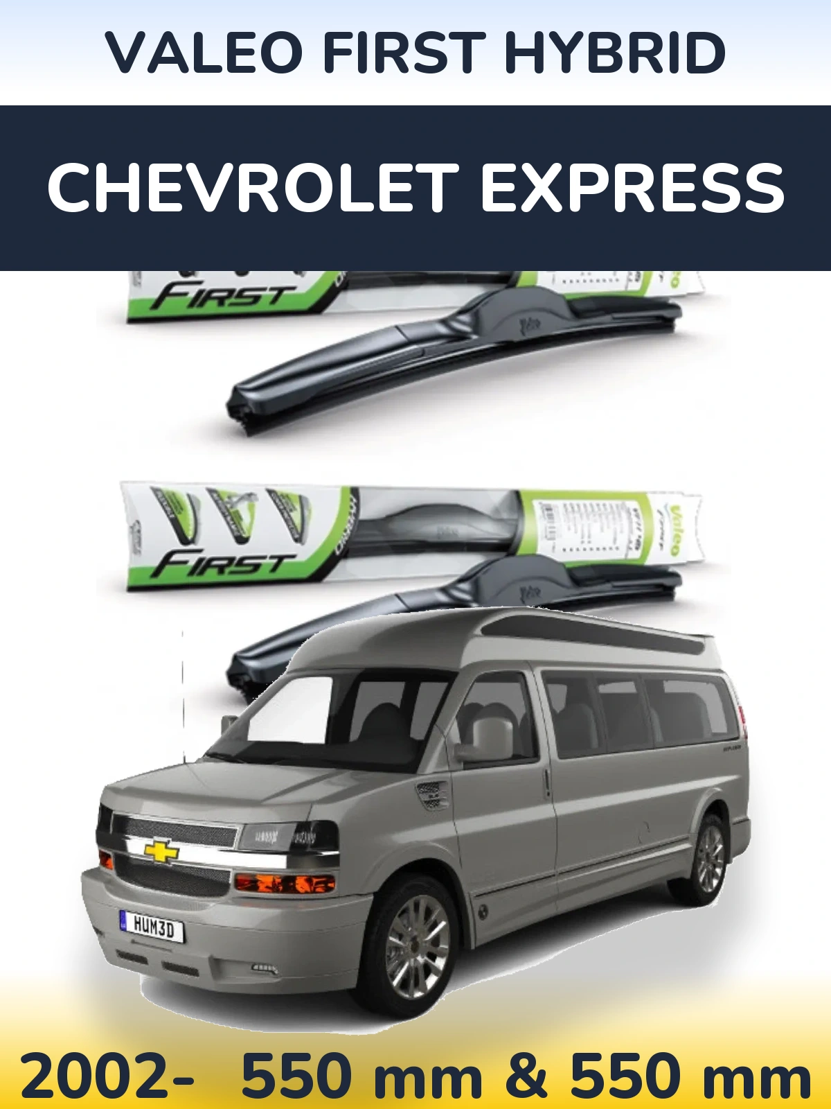 Torkarblad Valeo First Hybrid för Chevrolet Express