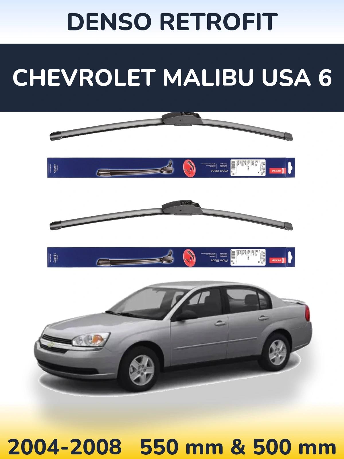 Torkarblad Denso Retrofit för Chevrolet Malibu USA 6